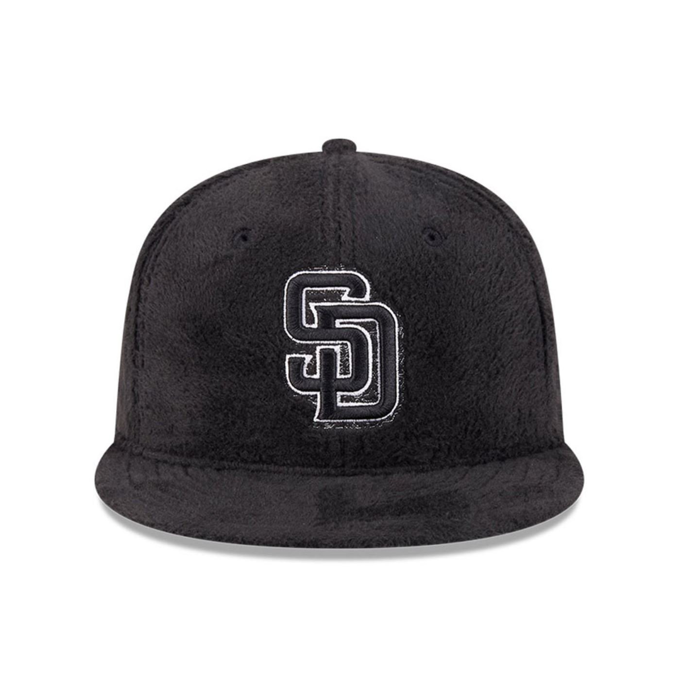 Bone New Era  59FIFTY San Diego Padres MLB Preto Preto 2