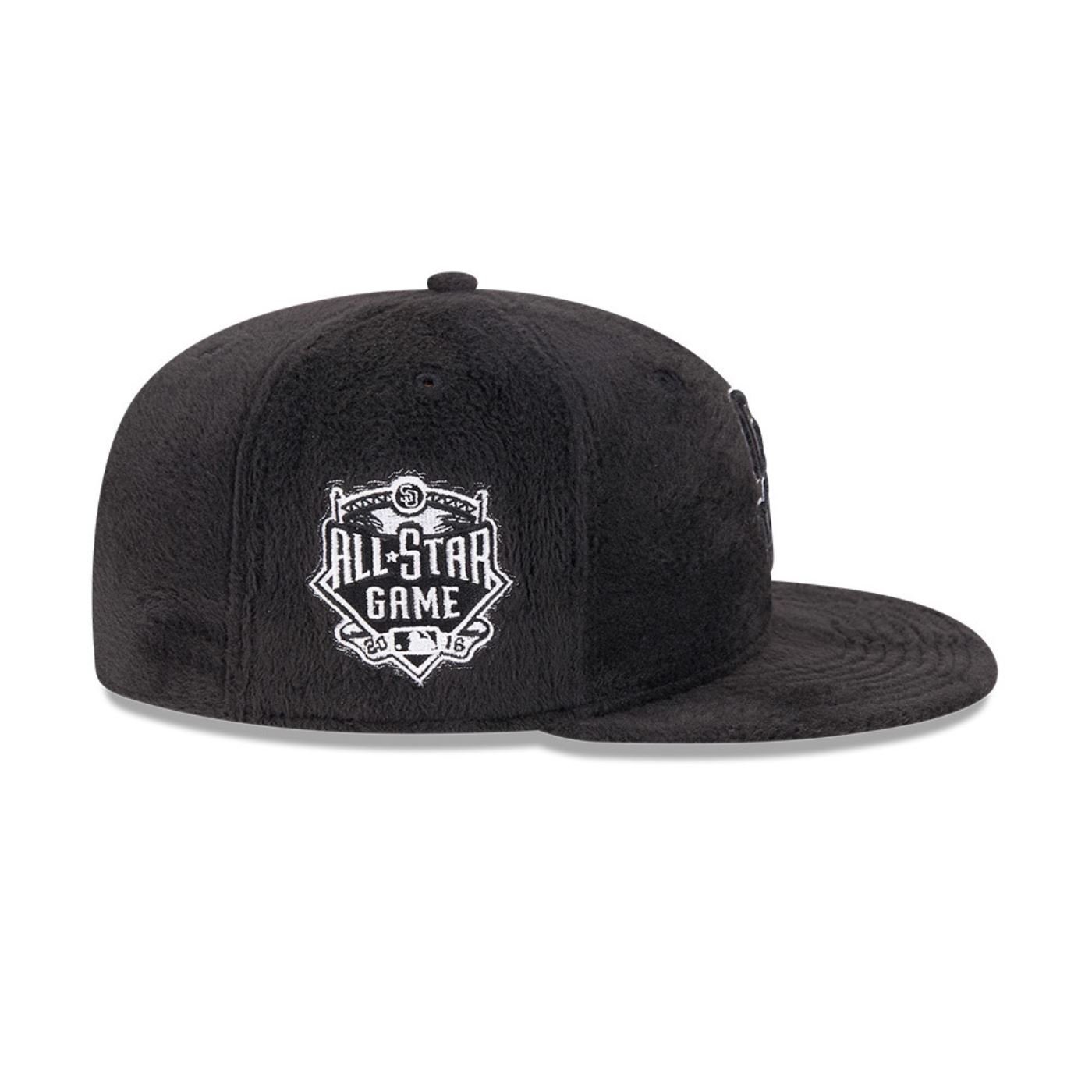 Bone New Era  59FIFTY San Diego Padres MLB Preto Preto 4