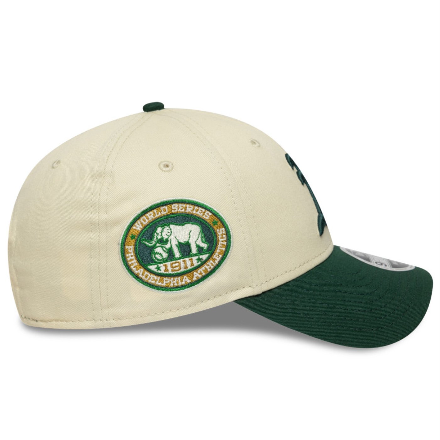 Bone New Era 9FORTY M-CROWN Oakland Athletics MLB Bege Bege 4