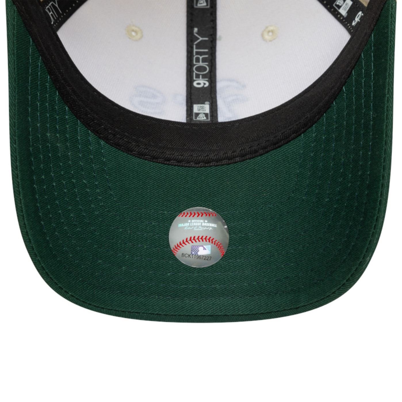 Bone New Era 9FORTY M-CROWN Oakland Athletics MLB Bege Bege 7