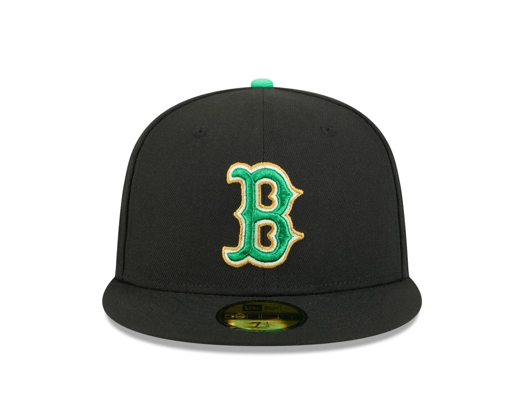 Bone New Era 59FIFTY Boston Red Sox MLB St.Patricks Day Preto 2