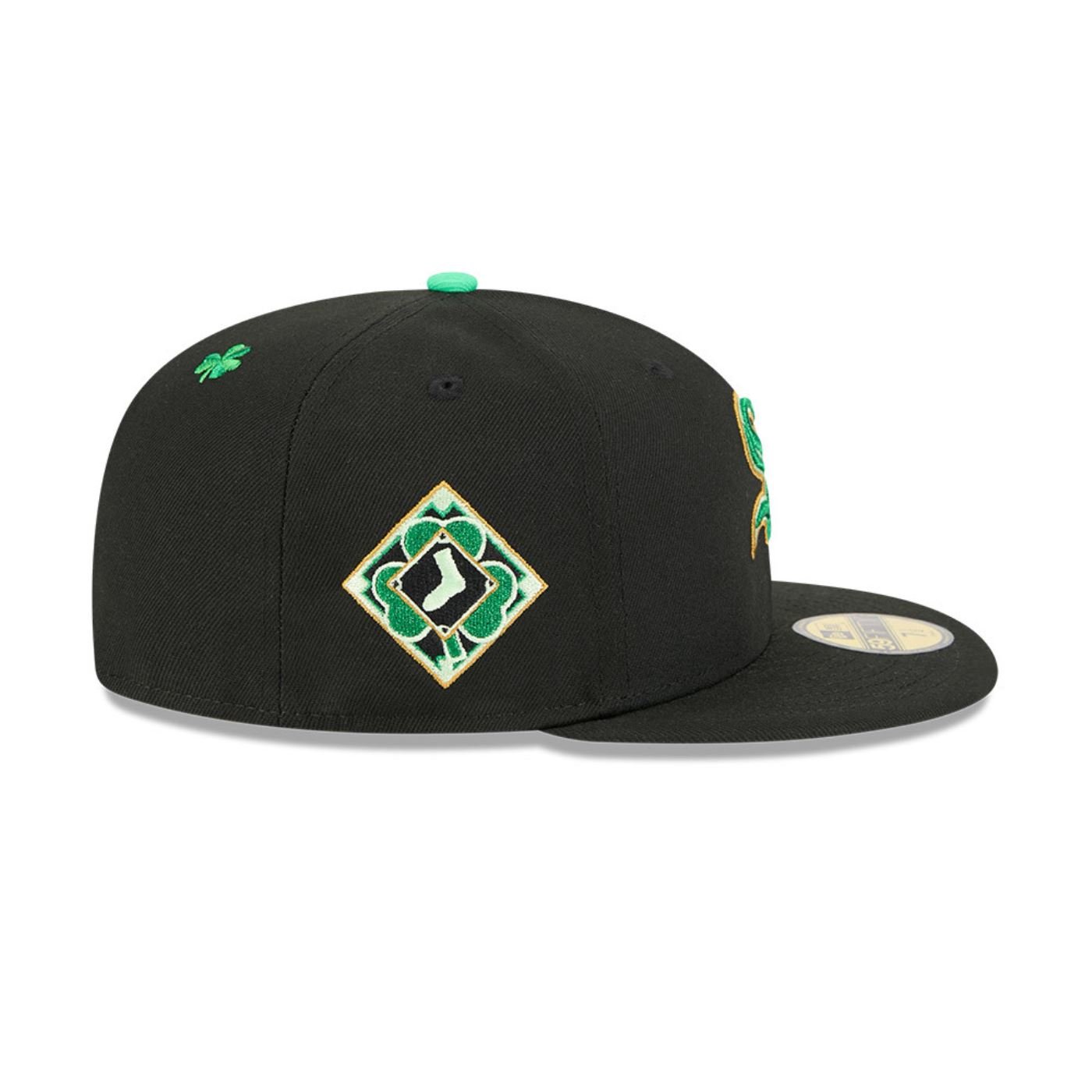 Bone New Era 59FIFTY Chicago White Sox MLB St.Patricks Day Preto 6