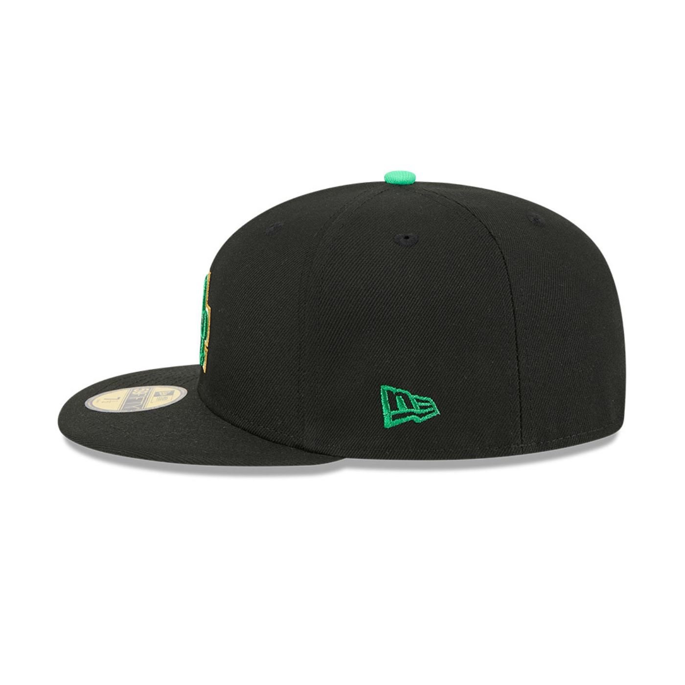 Bone New Era 59FIFTY Los Angeles Dodgers MLB St.Patricks Day Preto 5