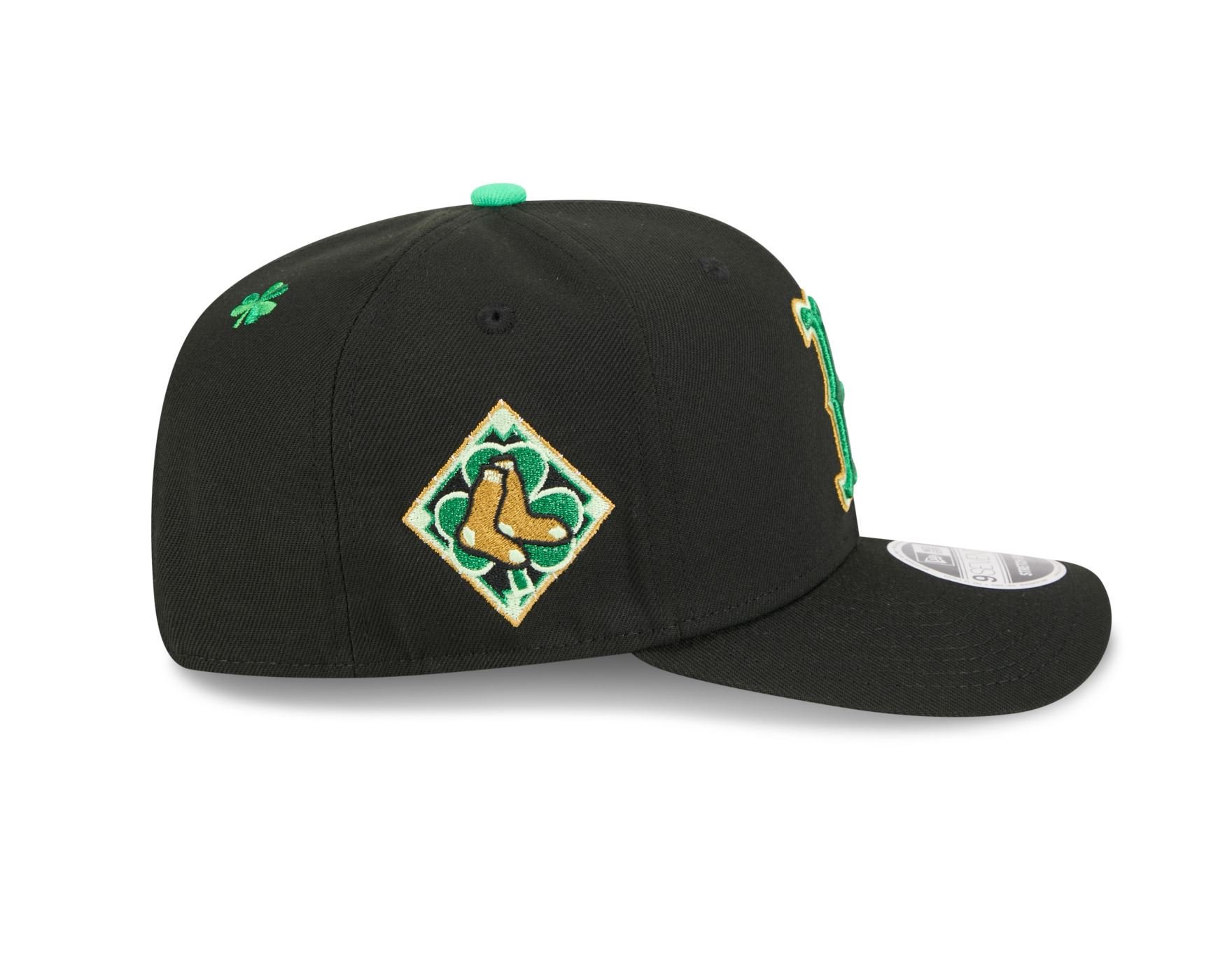 Bone New Era 9SEVENTY Boston Red Sox MLB St.Patricks Day Preto 6