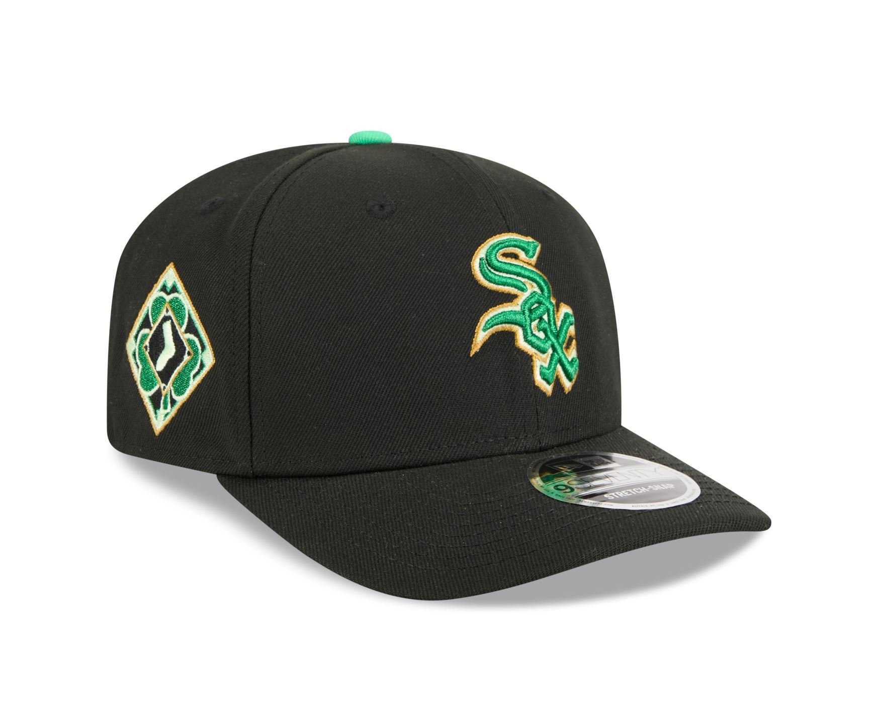Bone New Era 9SEVENTY Chicago White Sox MLB St.Patricks Day Preto 3