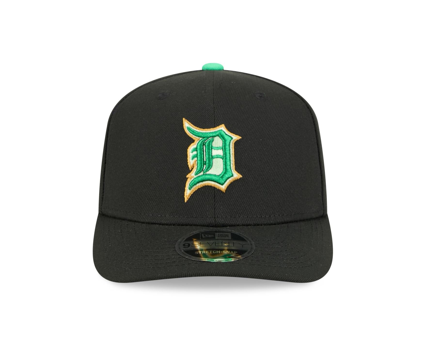 Bone New Era 9SEVENTY Detroit Tigers MLB St.Patricks Day Preto 2