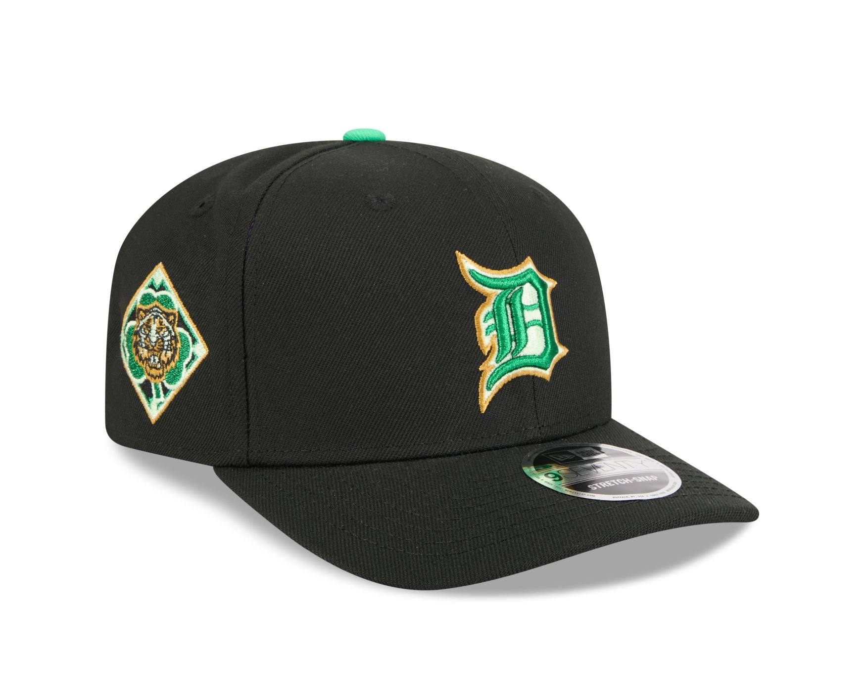 Bone New Era 9SEVENTY Detroit Tigers MLB St.Patricks Day Preto 3
