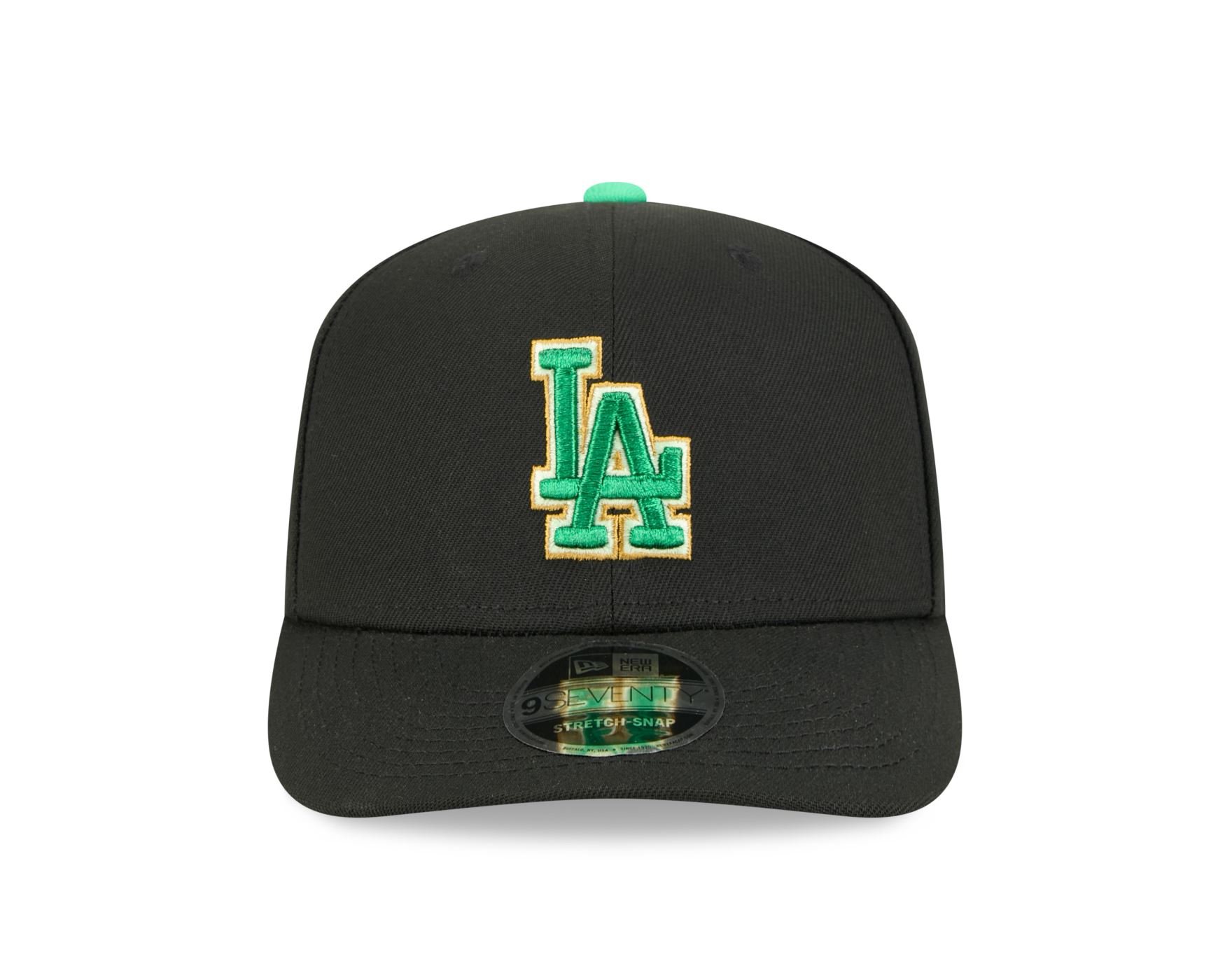 Bone New Era 9SEVENTY Los Angeles Dodgers MLB St.Patricks Day Preto 2