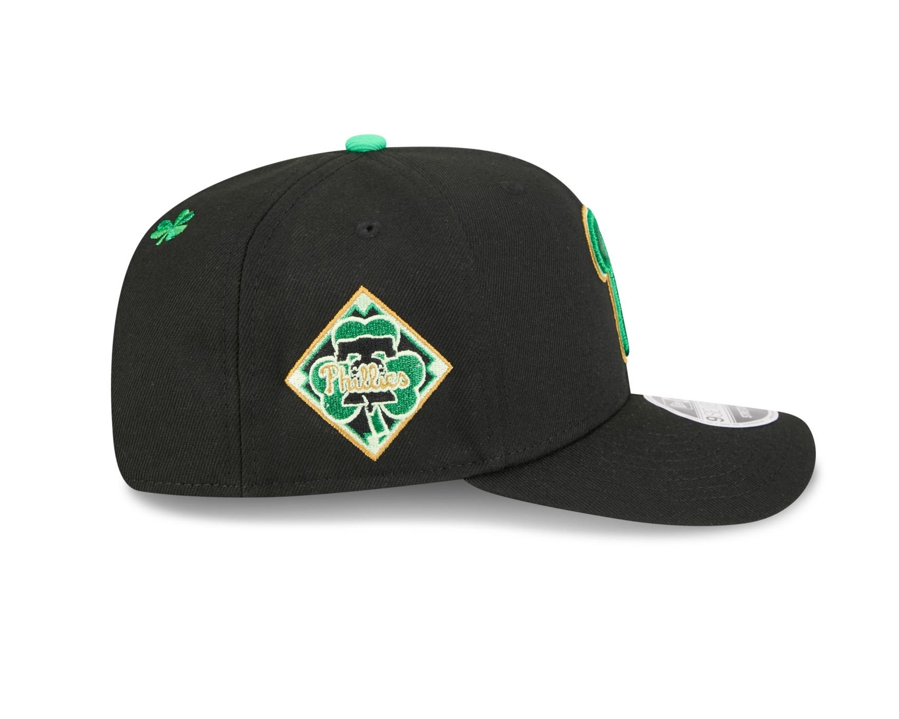 Bone New Era 9SEVENTY Philadelphia Phillies MLB St.Patricks Day Preto 6