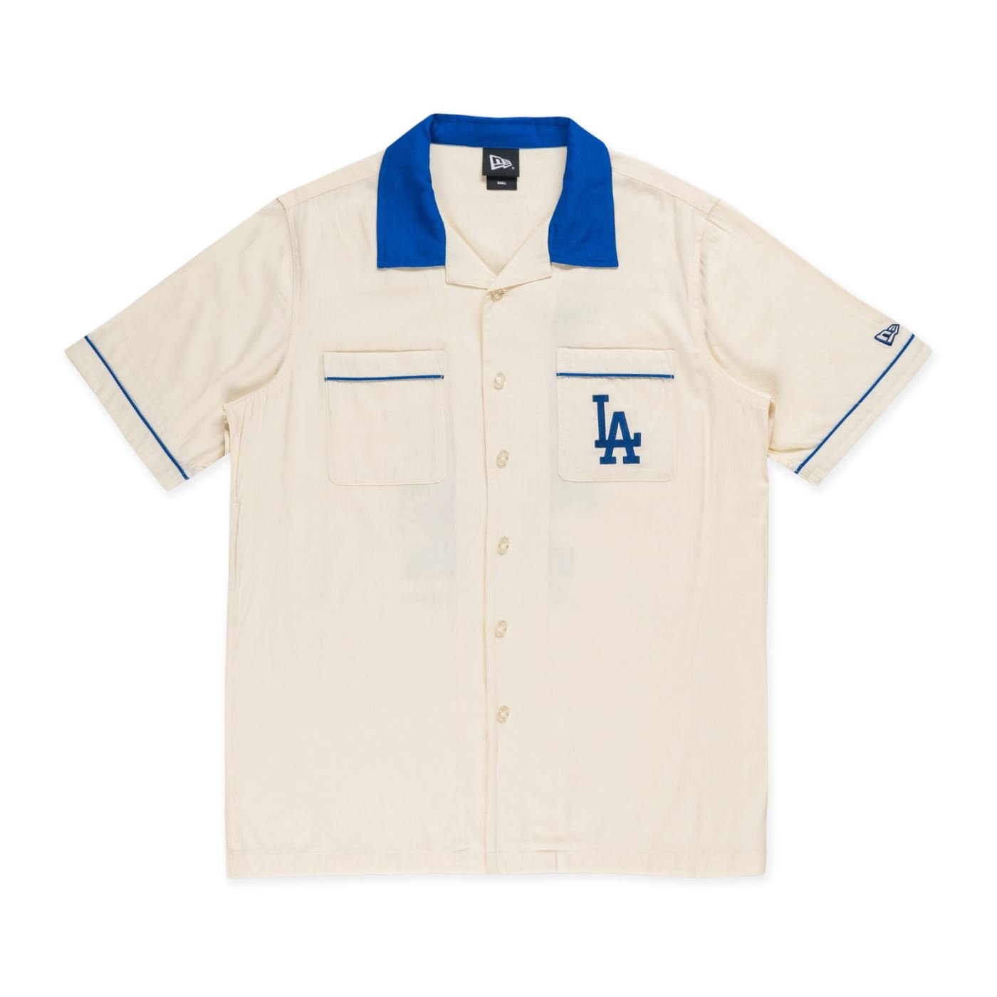 Camisa New Era Manga Curta Los Angeles Dodgers MLB Off White