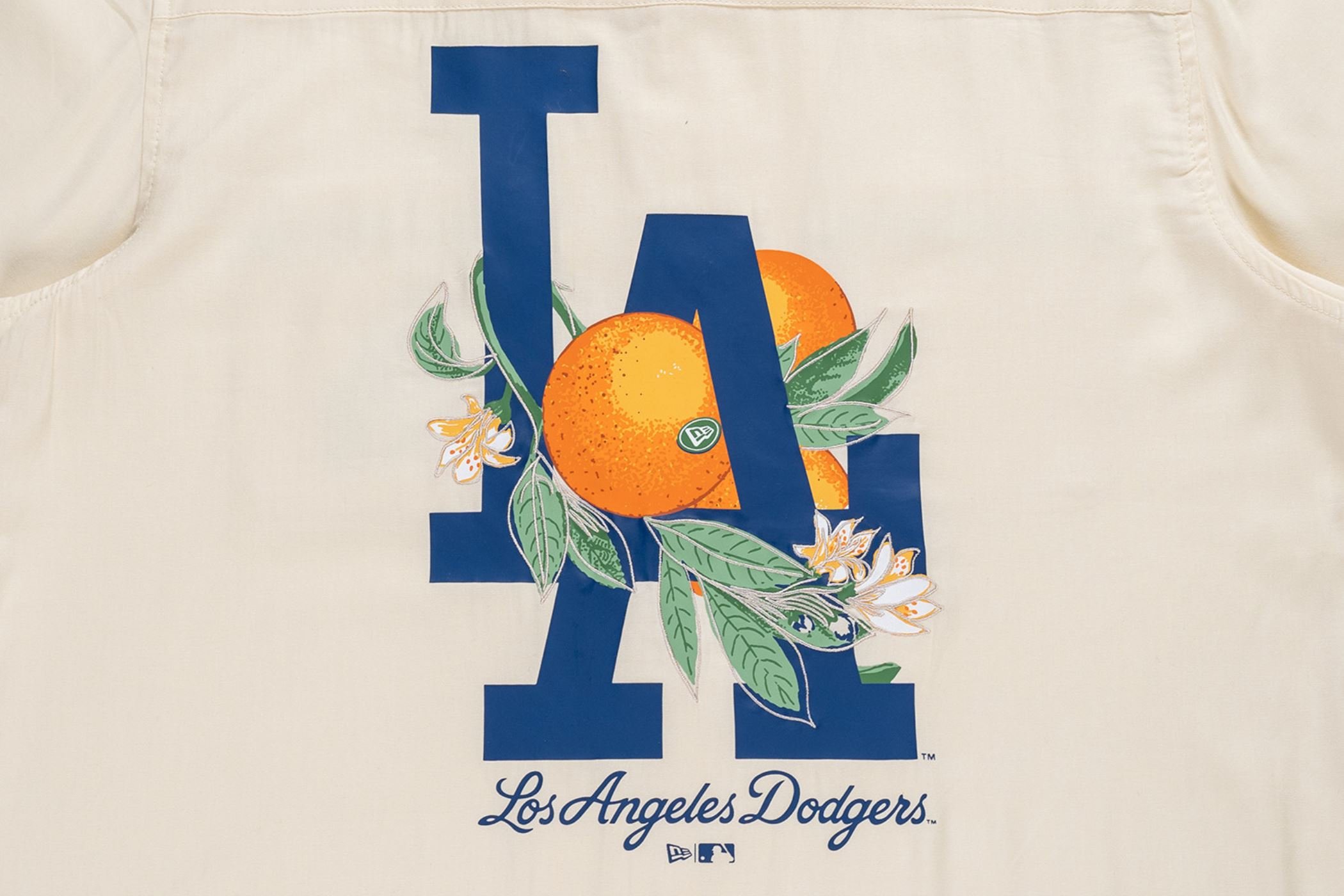 Camisa New Era Manga Curta Los Angeles Dodgers MLB Off White Off White 5