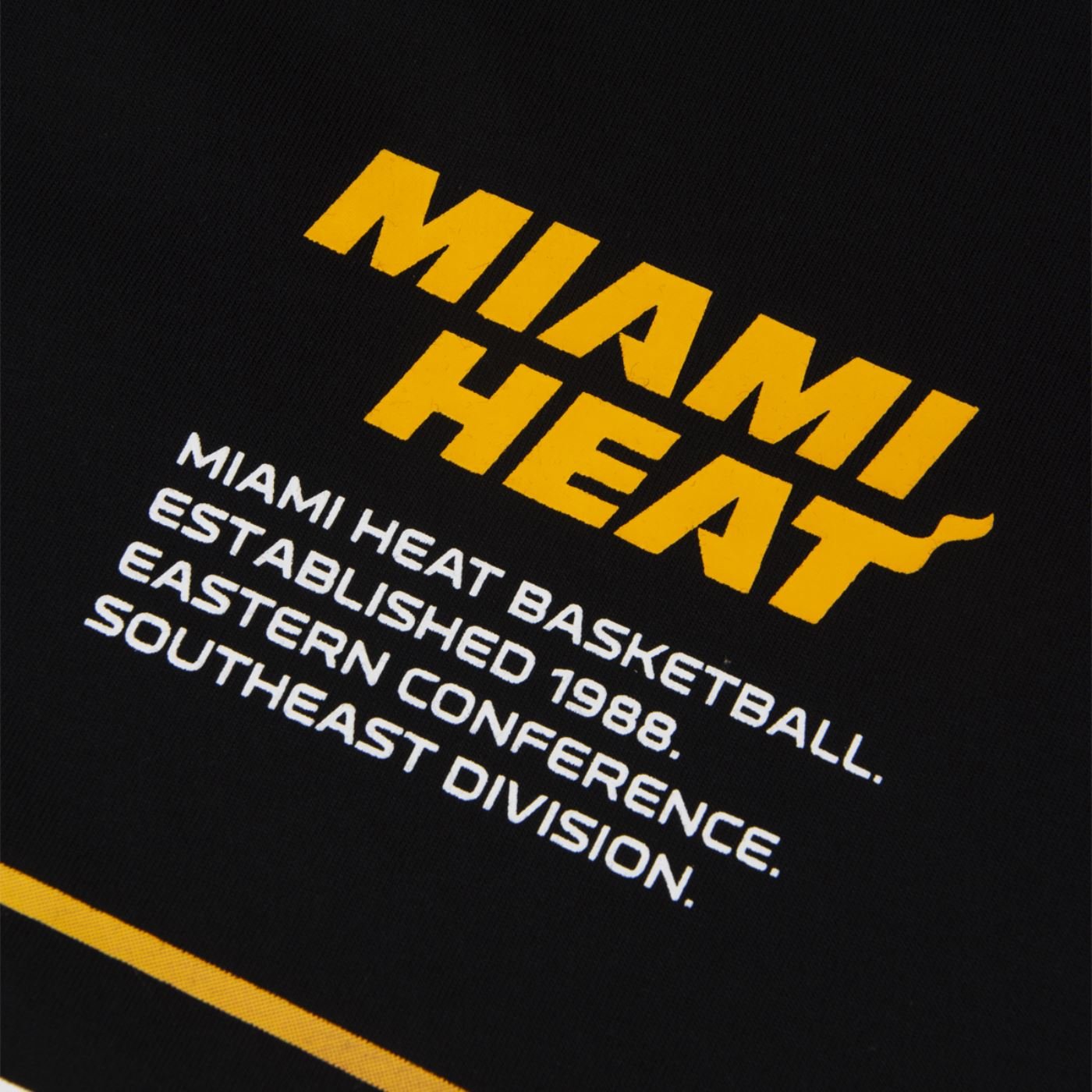 Camiseta New Era Oversize Miami Heat NBA Preto Preto 4