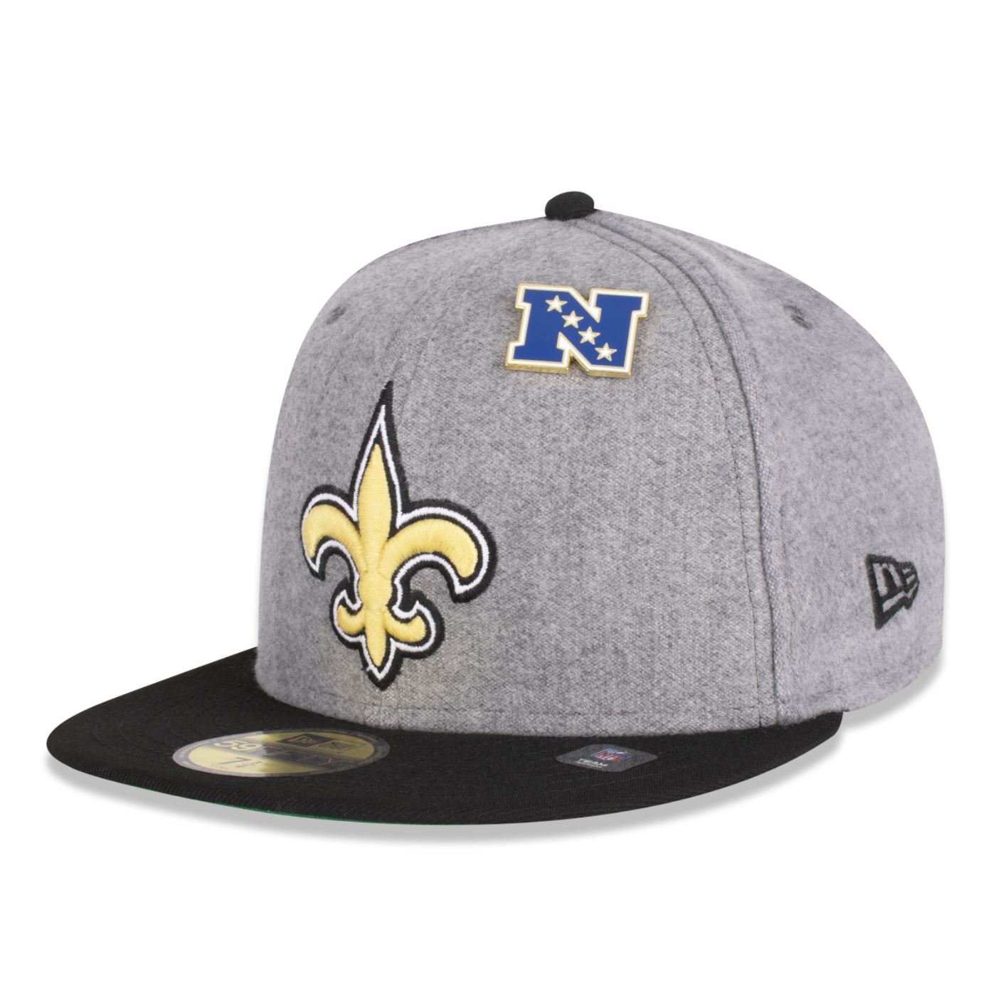 Bone New Era 59FIFTY New Orleans Saints NFL Preto