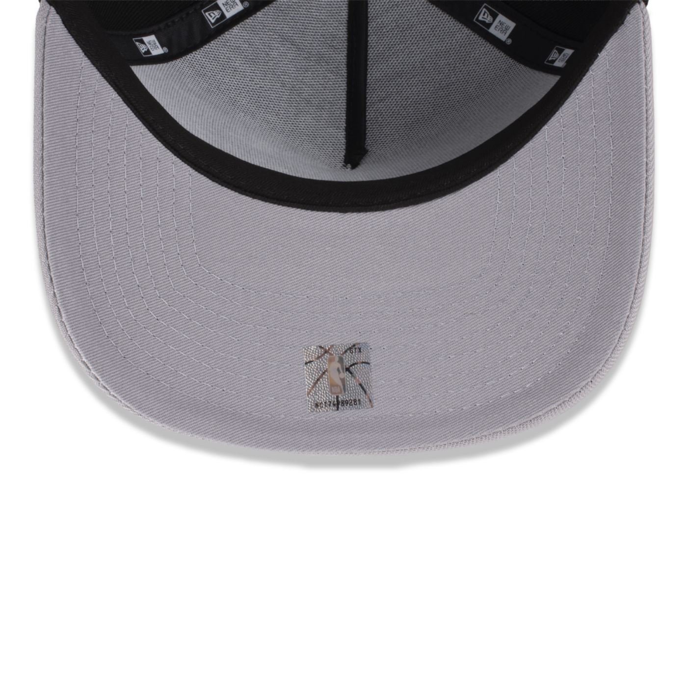 Bone New Era 9FORTY A-FRAME SNAPBACK Brooklyn Nets NBA Preto Preto/Cinza 7