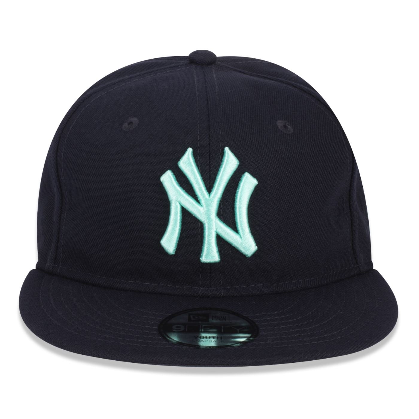 Bone New Era 9FIFTY SNAPBACK New York Yankees MLB Off White Azul Marinho 2