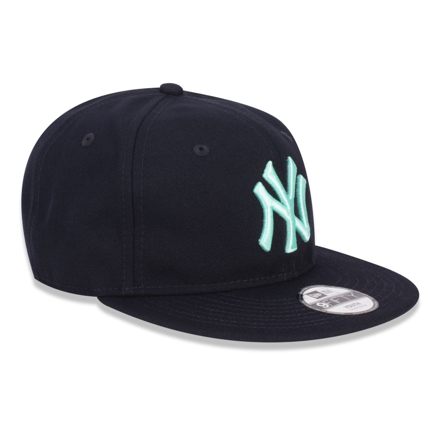 Bone New Era 9FIFTY SNAPBACK New York Yankees MLB Off White Azul Marinho 3
