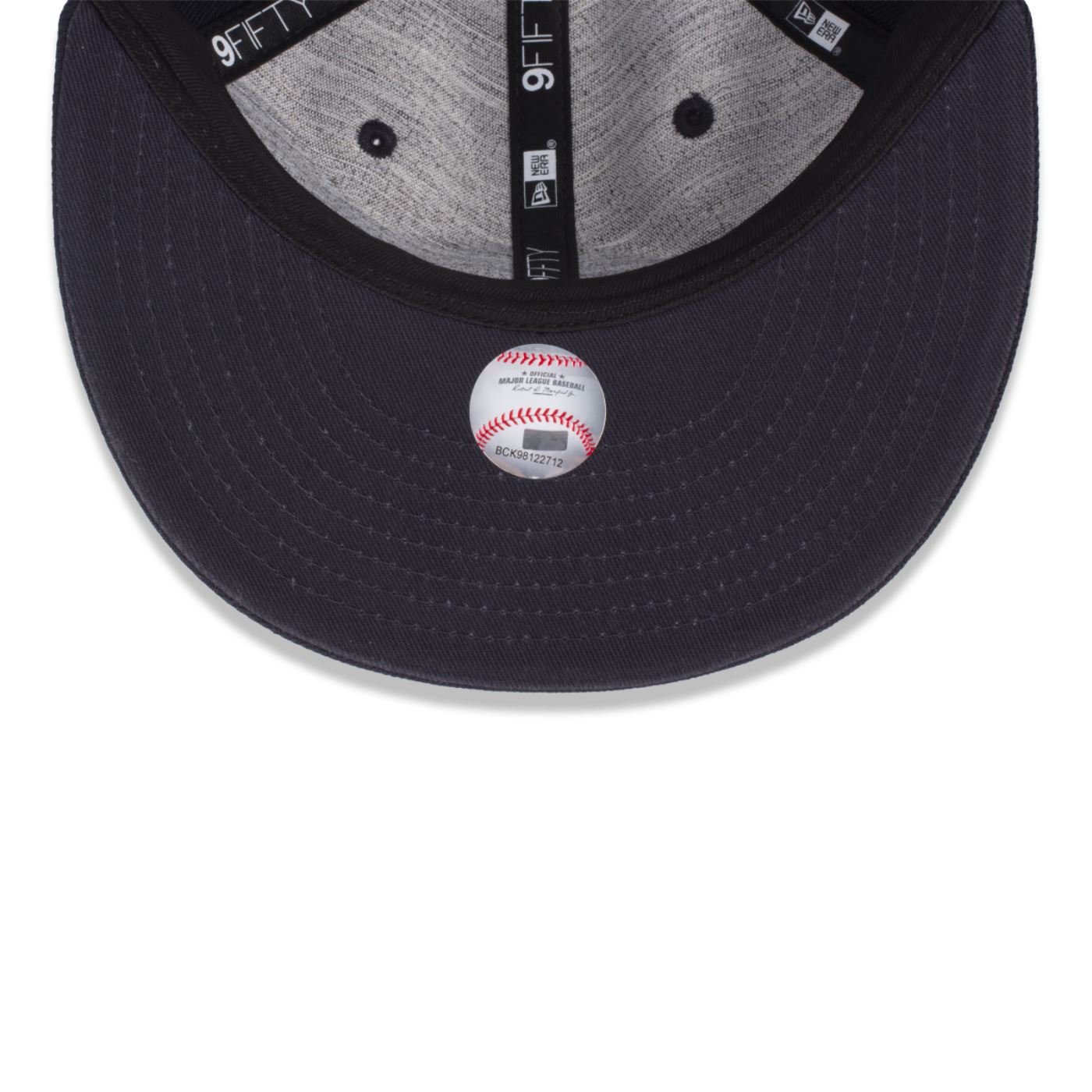 Bone New Era 9FIFTY SNAPBACK New York Yankees MLB Off White Azul Marinho 7