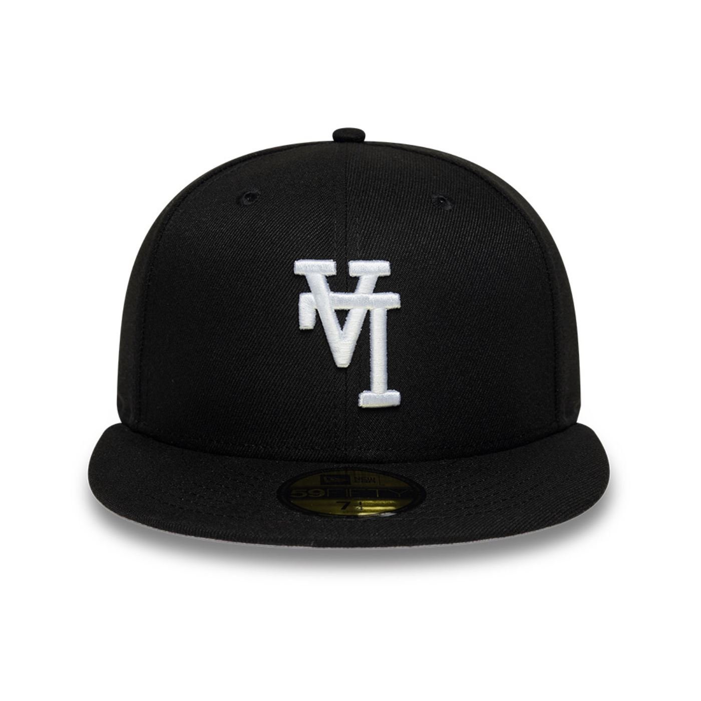 Bone New Era 59FIFTY Los Angeles Dodgers MLB Upside Down Preto 2