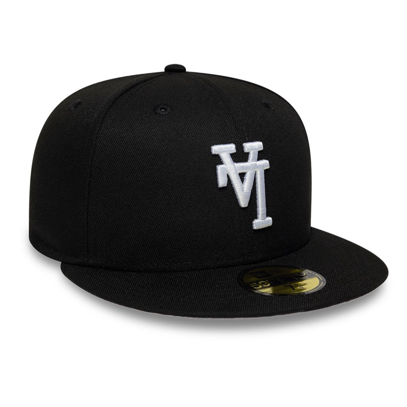 Bone New Era 59FIFTY Los Angeles Dodgers MLB Upside Down Preto 3