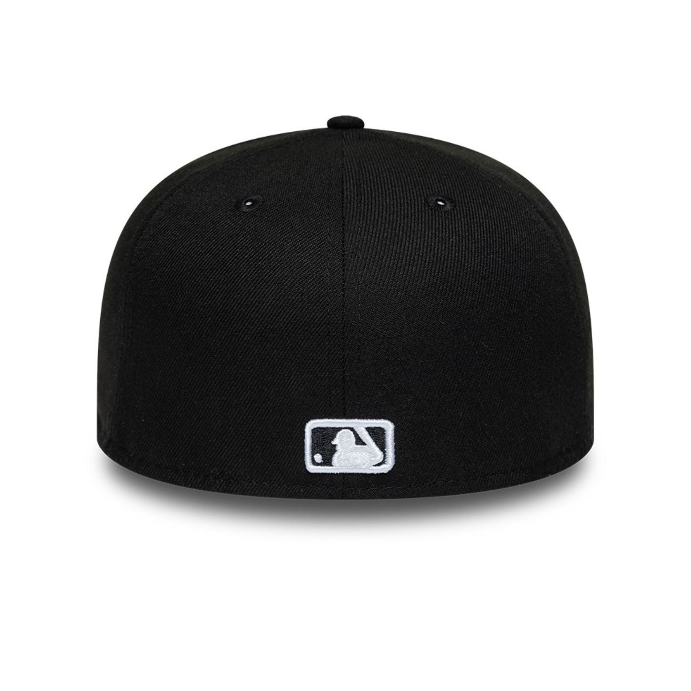 Bone New Era 59FIFTY Los Angeles Dodgers MLB Upside Down Preto 4