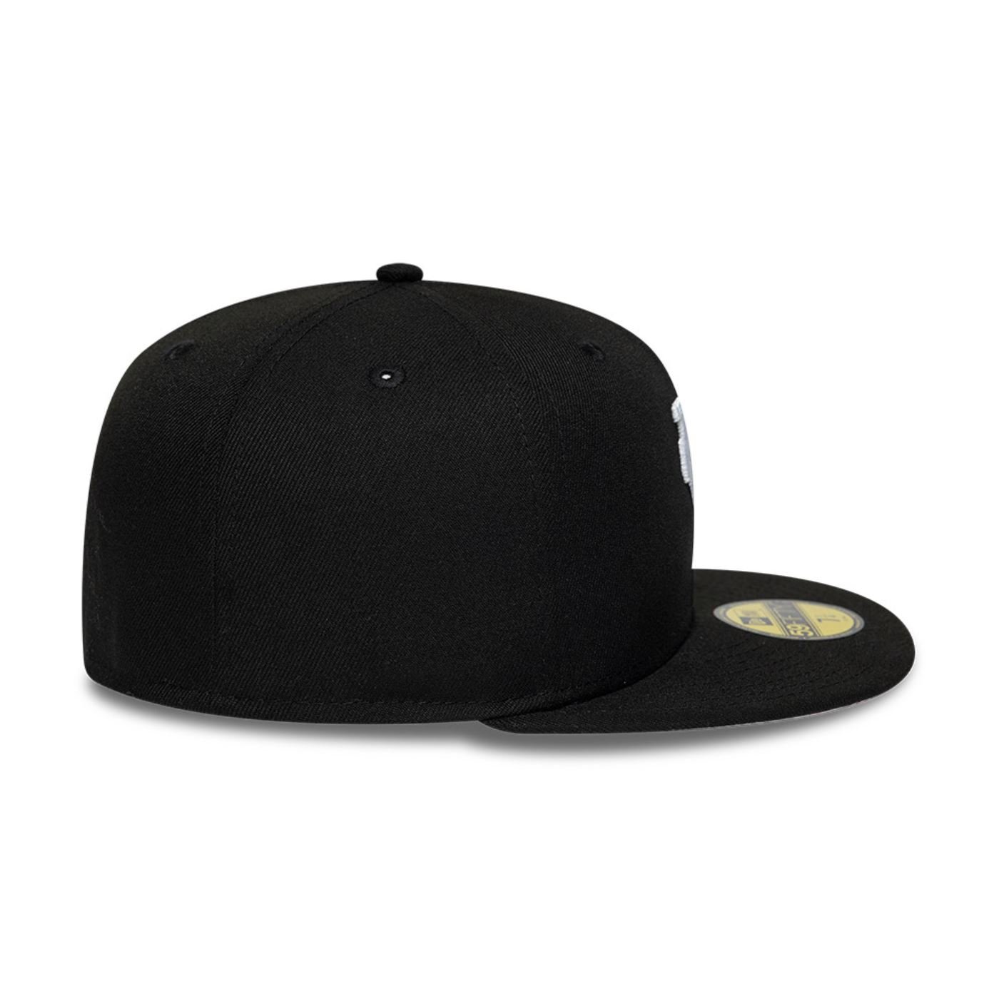 Bone New Era 59FIFTY Los Angeles Dodgers MLB Upside Down Preto 6