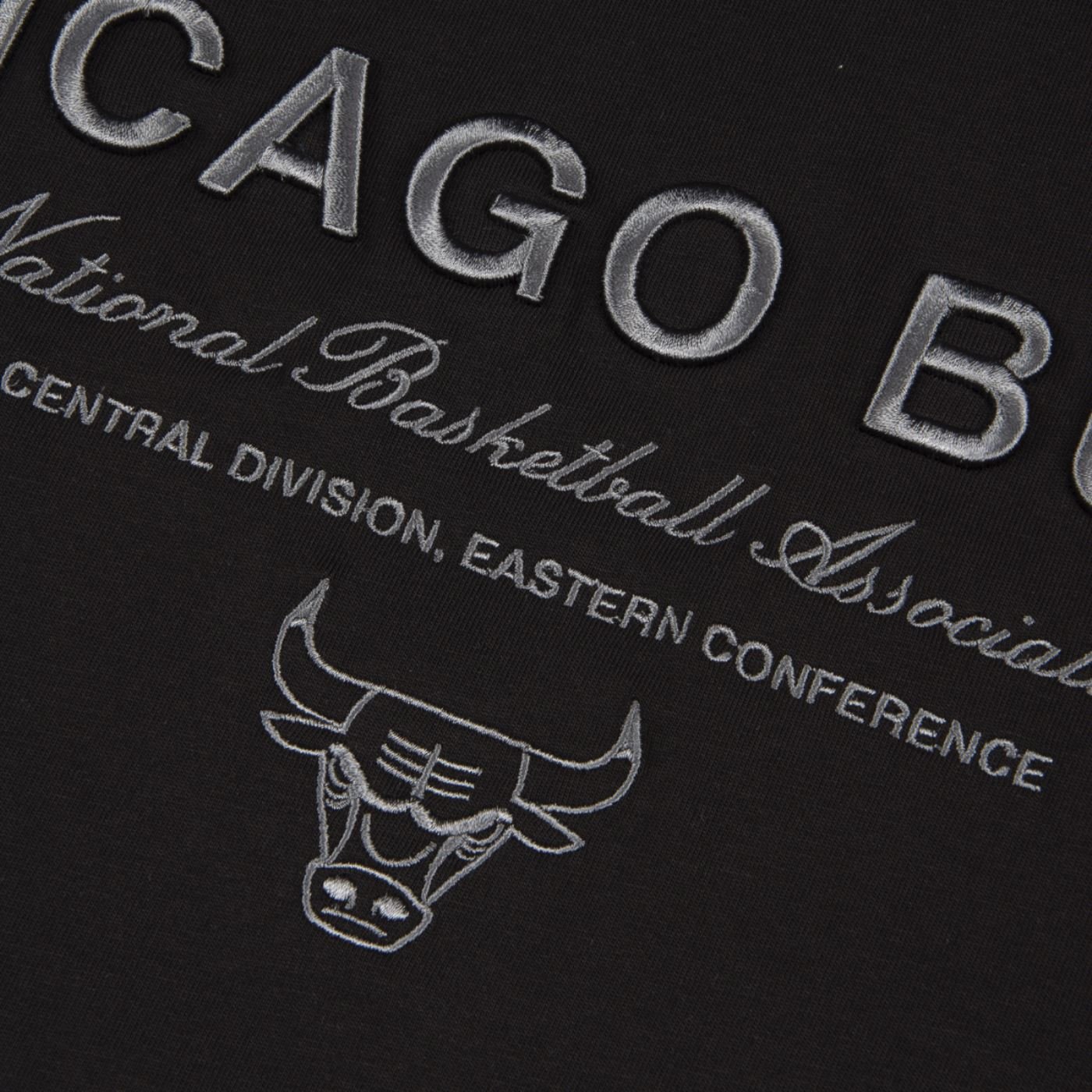 Camiseta New Era Regular Chicago Bulls NBA Preto Preto 3