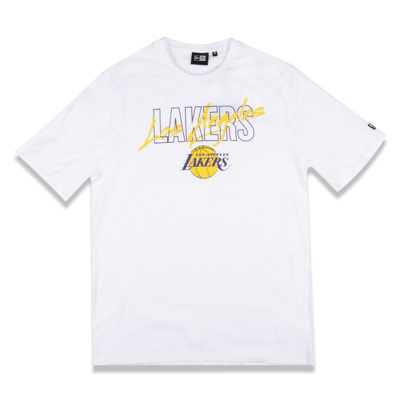 Camiseta New Era Regular Los Angeles Lakers NBA Branco