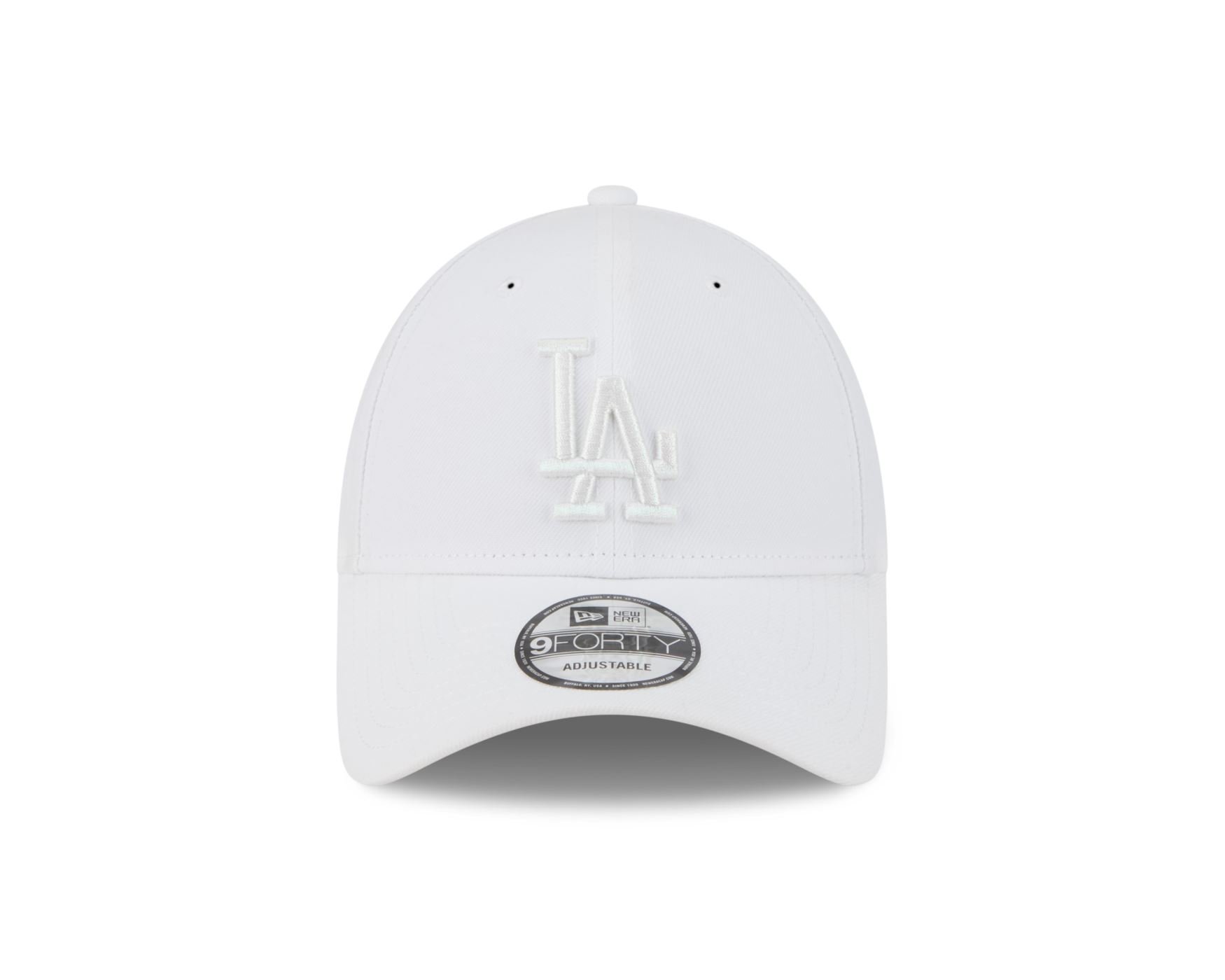 Bone New Era 9FORTY Los Angeles Dodgers MLB Branco Branco 2