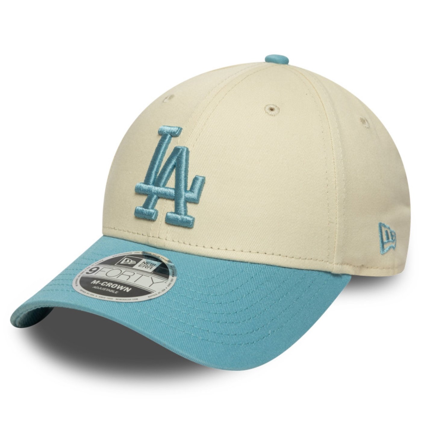 Bone New Era 9FORTY M-CROWN Los Angeles Dodgers MLB Bege