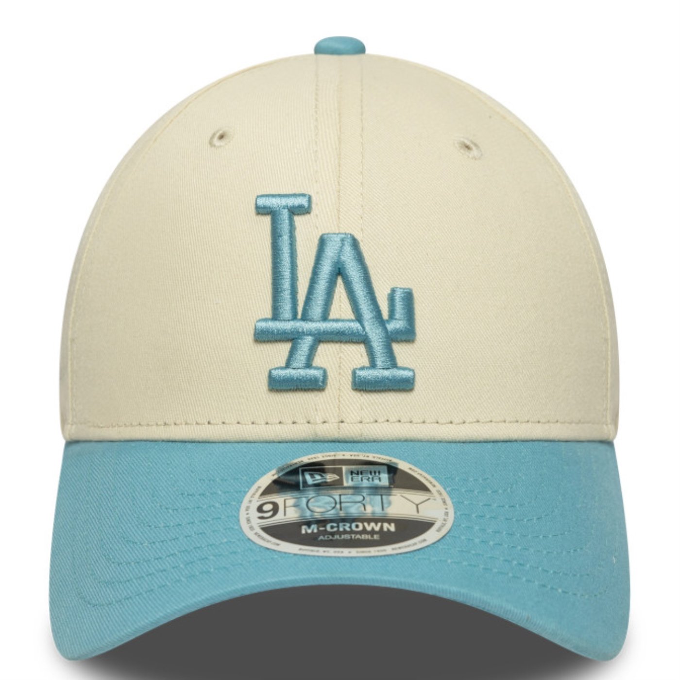 Bone New Era 9FORTY M-CROWN Los Angeles Dodgers MLB Bege Bege 2