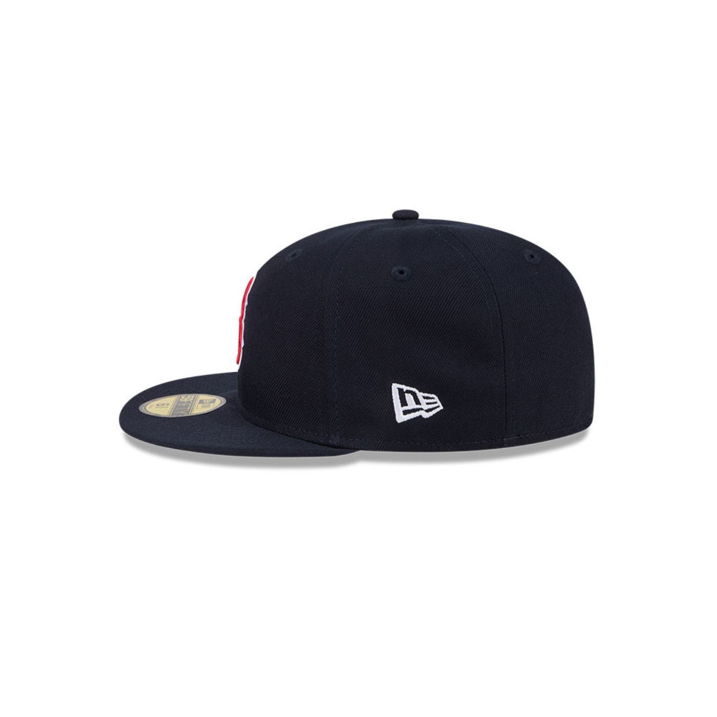 Bone New Era 59FIFTY Boston Red Sox MLB Hidden Hit Azul Marinho 5