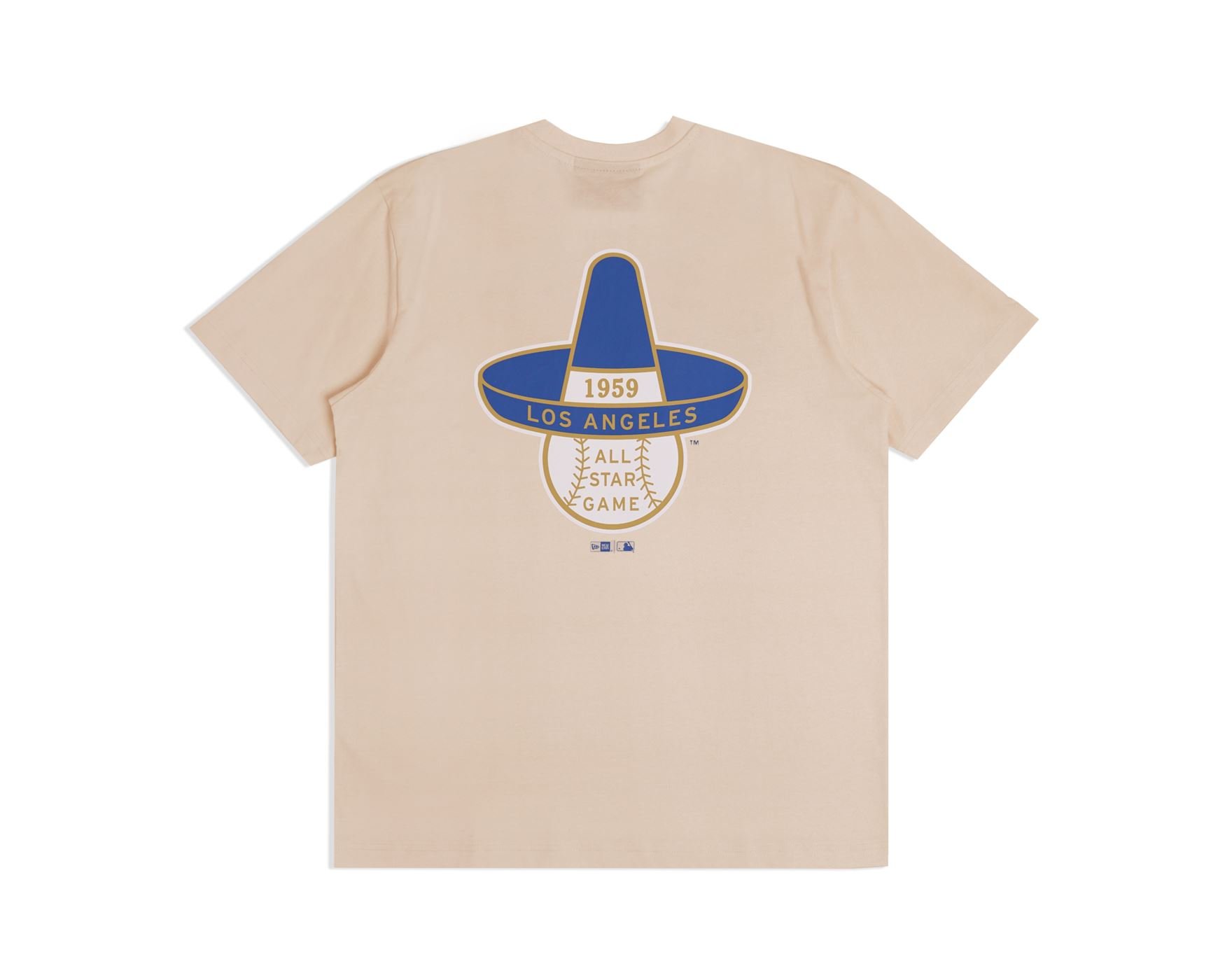 Camiseta New Era Regular Los Angeles Dodgers MLB Royal Bege 2