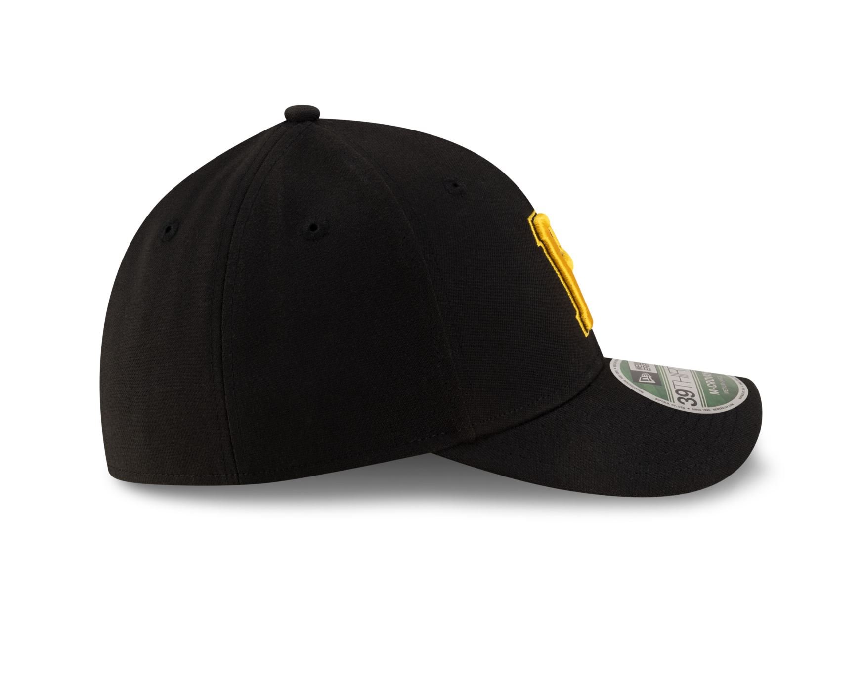 Bone New Era 39THIRTY M-Crown Pittsburgh Pirates MLB Preto Preto 6