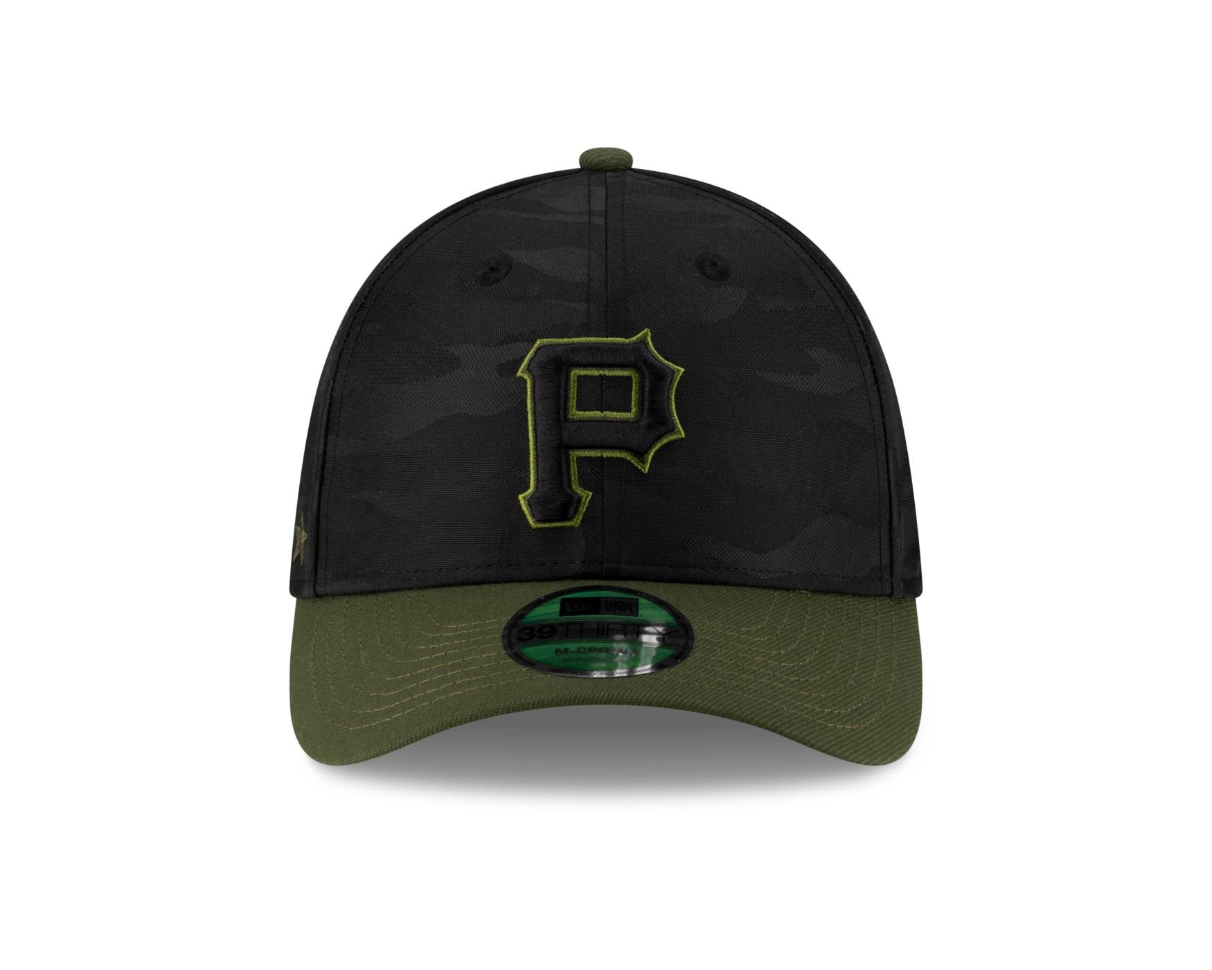 Bone New Era 39THIRTY M-Crown Pittsburgh Pirates MLB Preto Preto 2