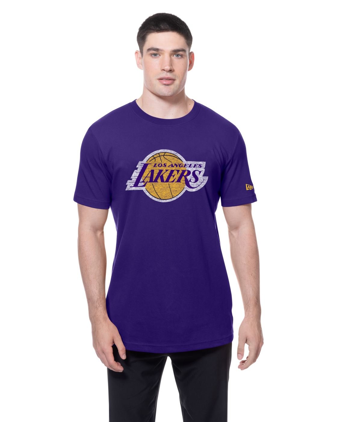 Camiseta New Era Regular Los Angeles Lakers NBA Roxo