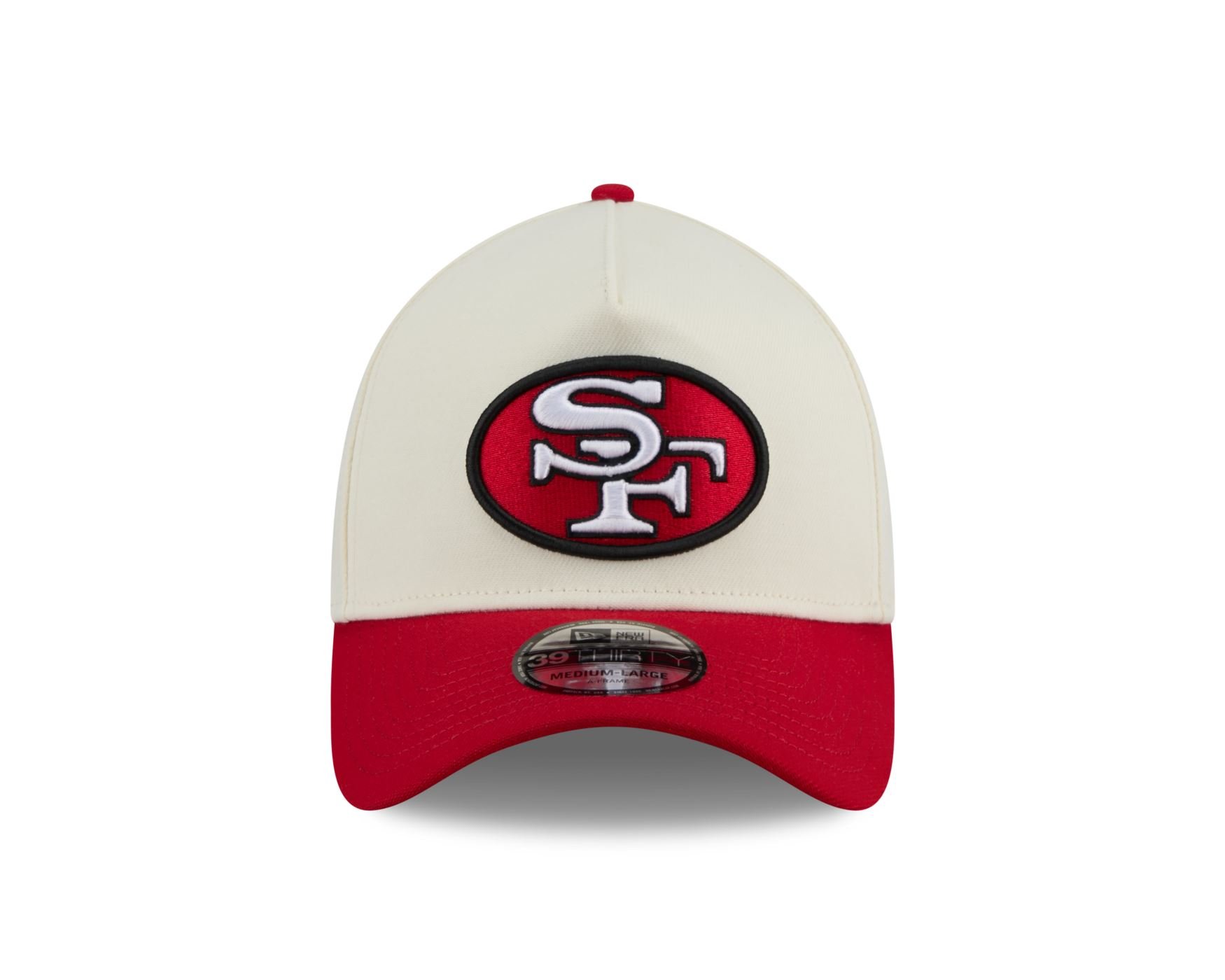 Bone New Era 39THIRTY A-Frame San Francisco 49ers NFL Branco Branco 2