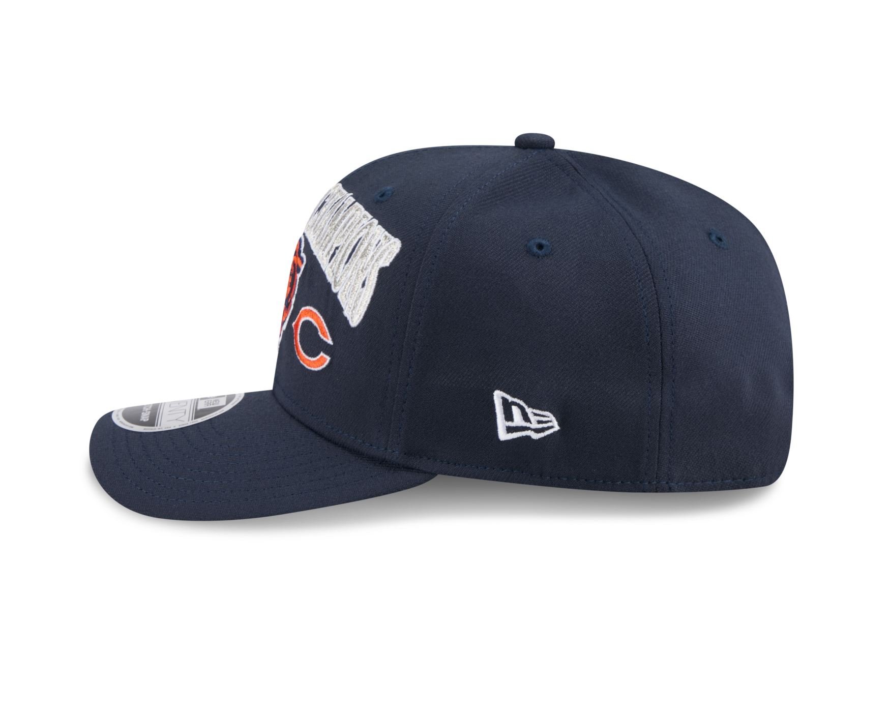 Bone New Era 9SEVENTY Strech Snap Chicago Bears NFL Cinza Azul Marinho 5