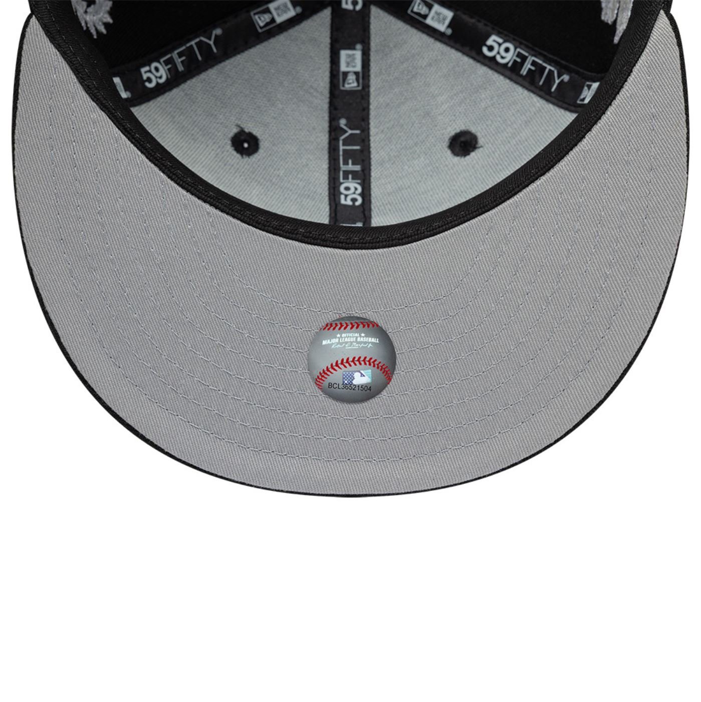 Bone New Era 59FIFTY Chicago White Sox MLB Mythical Preto 7