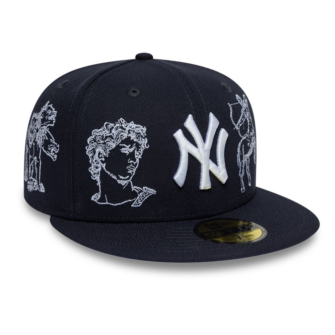 Bone New Era 59FIFTY New York Yankees MLB Mythical Azul Marinho 3