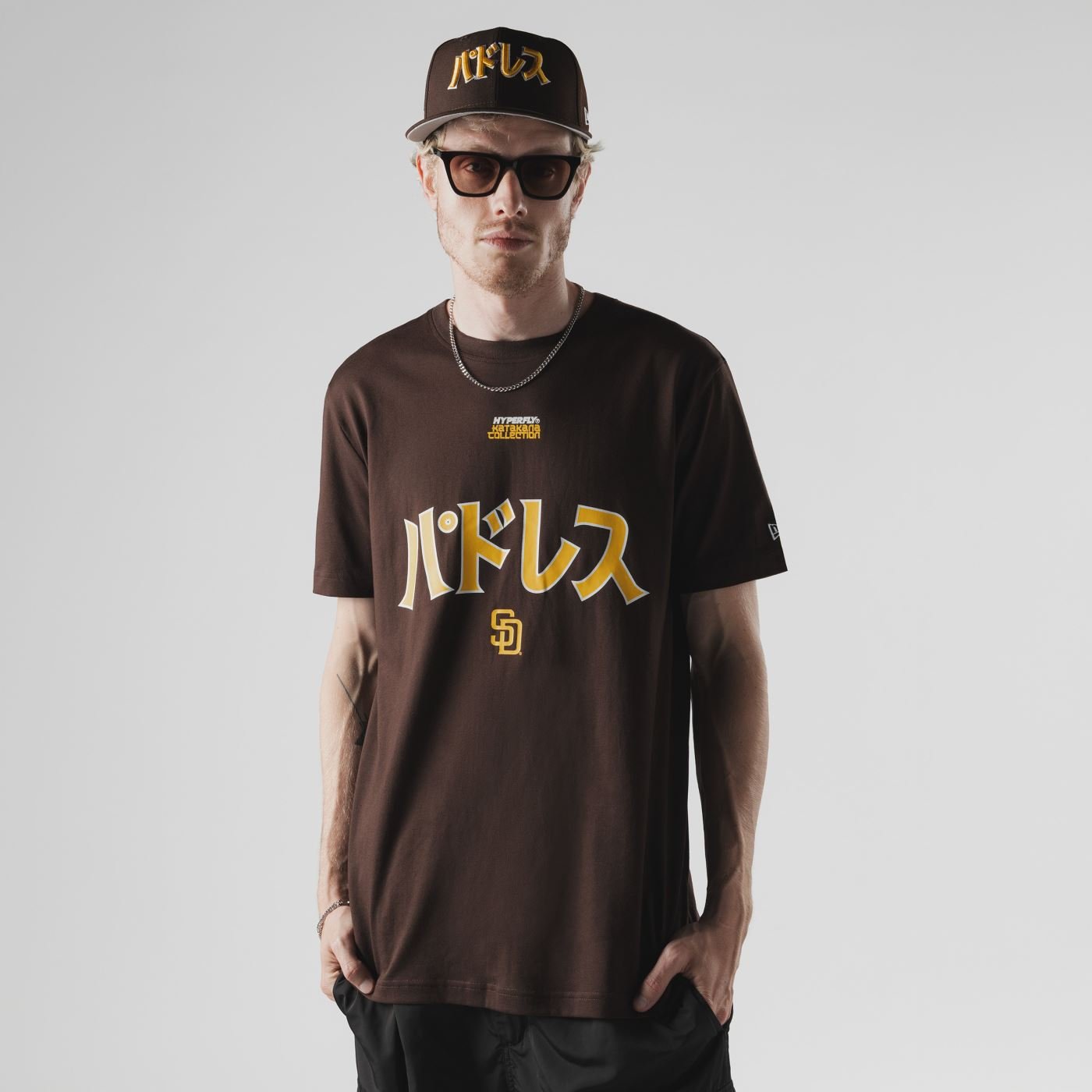 Camiseta New Era Regular San Diego Padres MLB Hyperfly Marrom Marrom 2