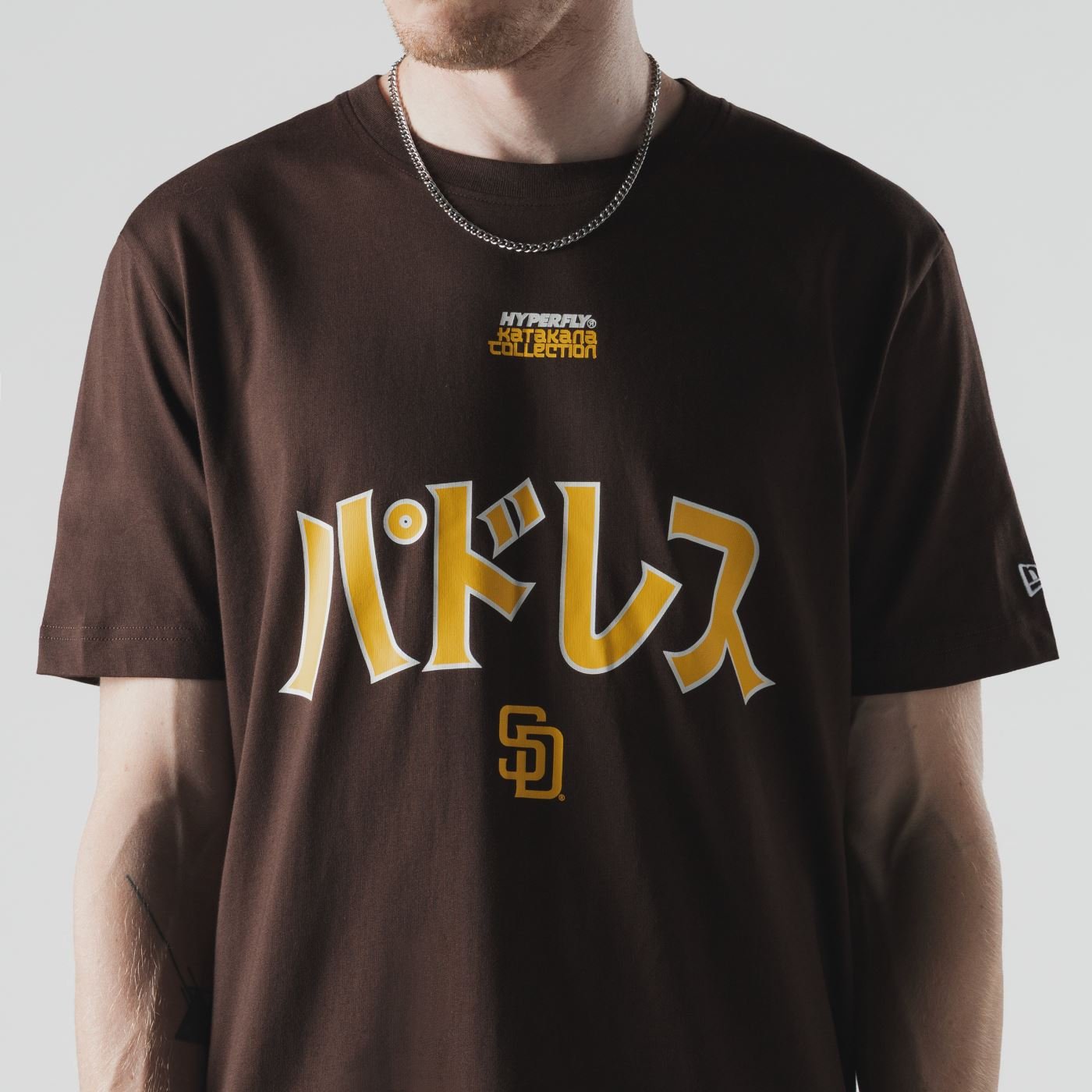 Camiseta New Era Regular San Diego Padres MLB Hyperfly Marrom Marrom 5