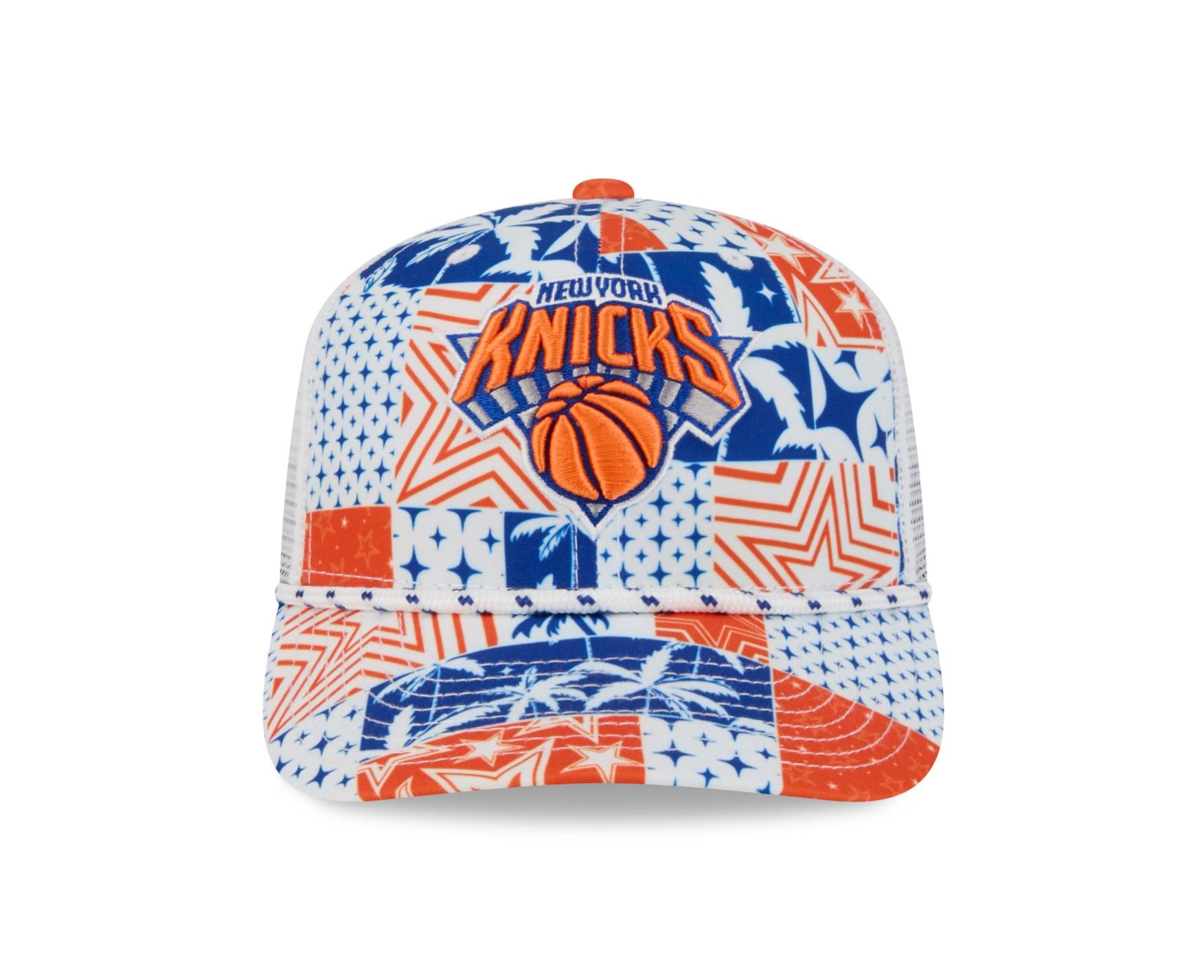 Bone New Era 9SEVENTY Strech Snap New York Knicks NBA All-Star Game Fan Pack Azul Laranja 2