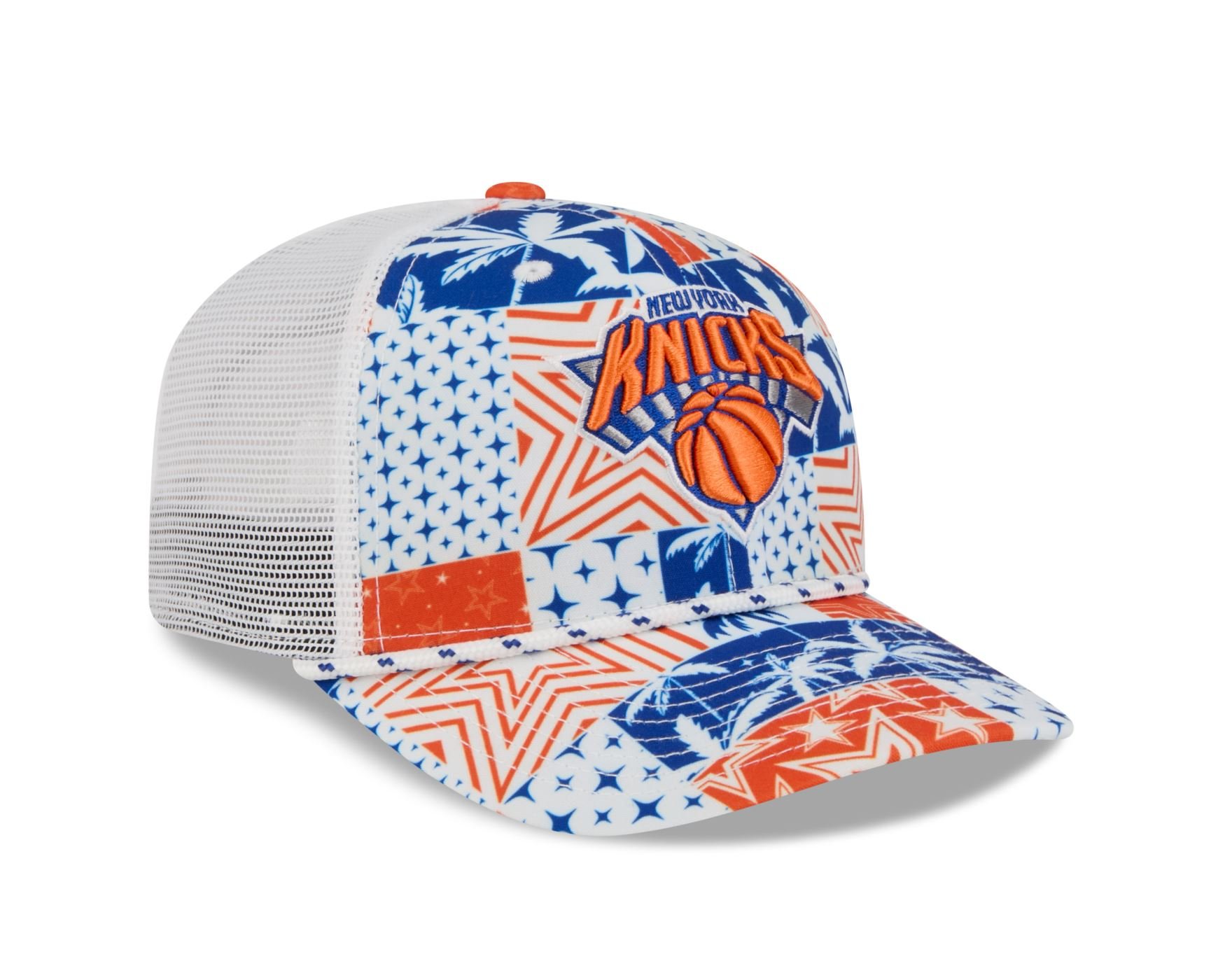 Bone New Era 9SEVENTY Strech Snap New York Knicks NBA All-Star Game Fan Pack Azul Laranja 3