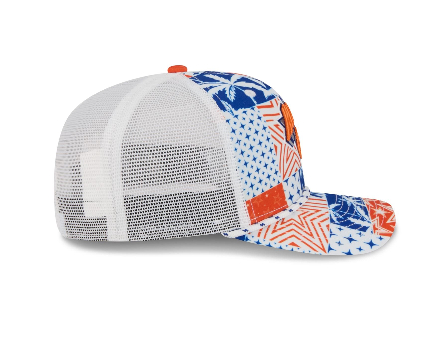 Bone New Era 9SEVENTY Strech Snap New York Knicks NBA All-Star Game Fan Pack Azul Laranja 6