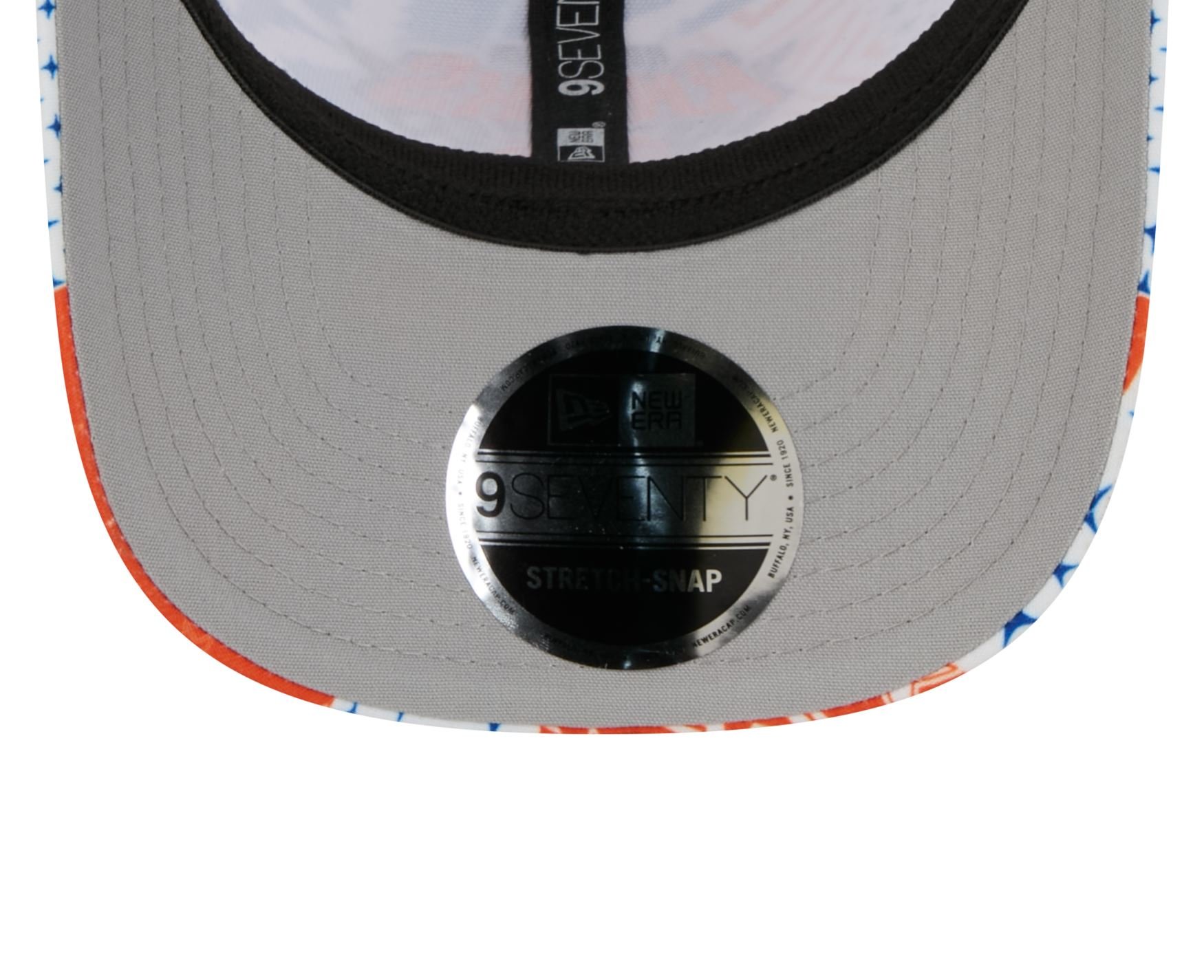 Bone New Era 9SEVENTY Strech Snap New York Knicks NBA All-Star Game Fan Pack Azul Laranja 7