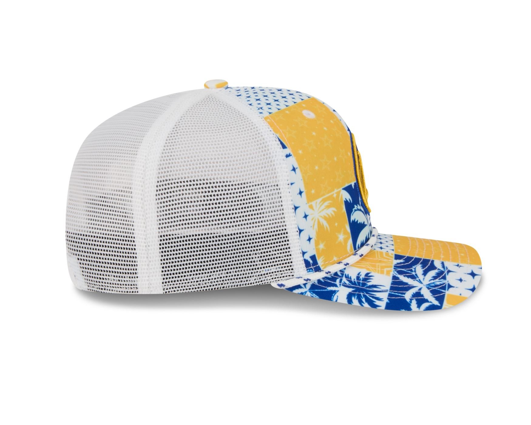 Bone New Era 9SEVENTY Strech Snap Golden State Warriors NBA All-Star Game Fan Pack Azul Amarelo 6