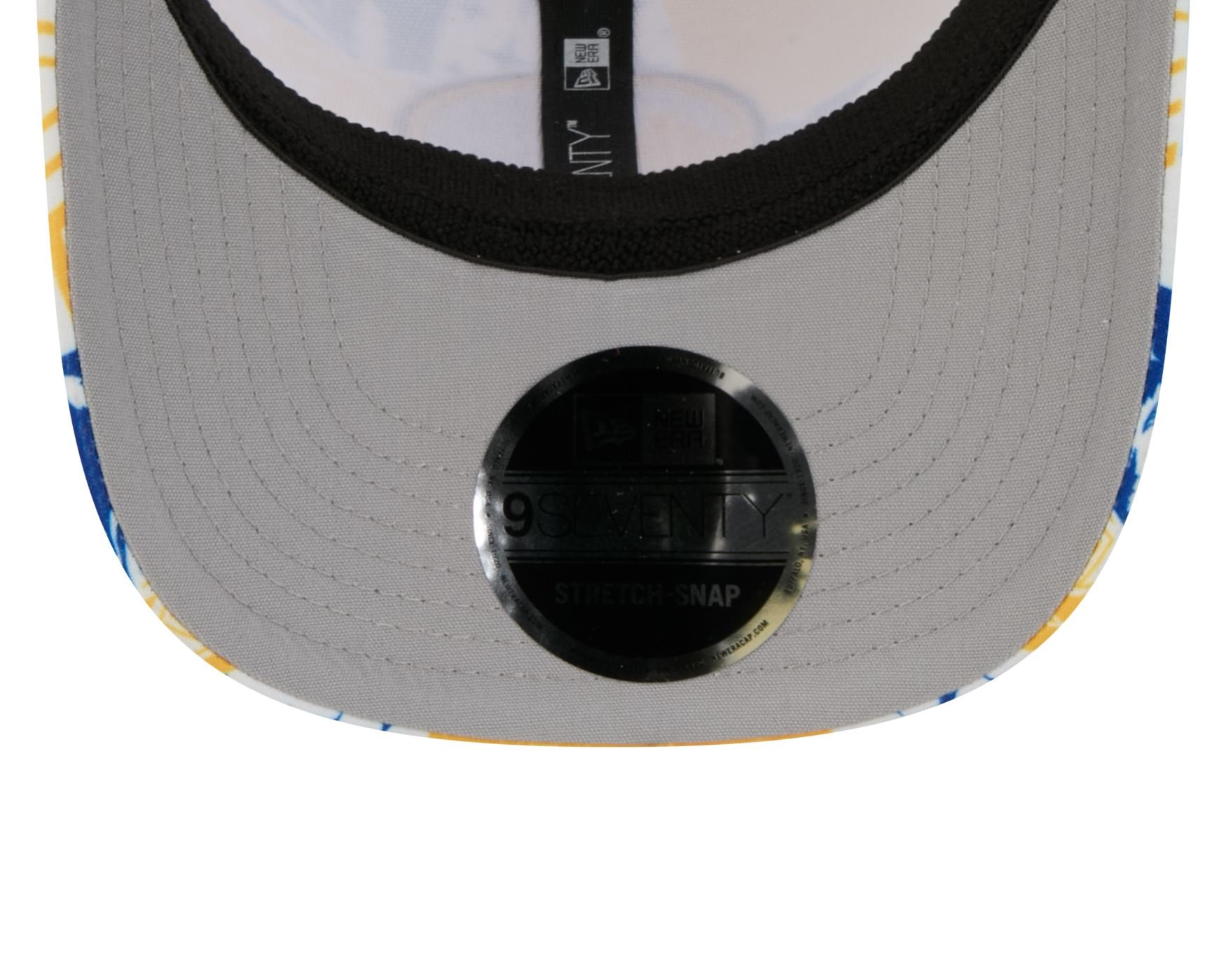 Bone New Era 9SEVENTY Strech Snap Golden State Warriors NBA All-Star Game Fan Pack Azul Amarelo 7