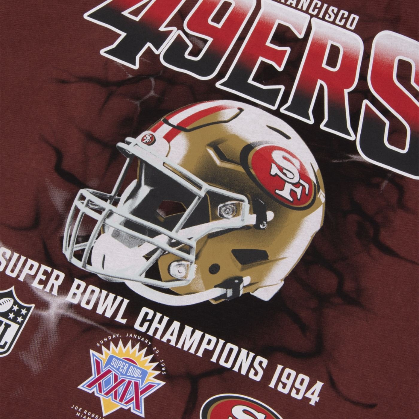 Camiseta New Era Regular San Francisco 49ers NFL Vermelho Vinho 3