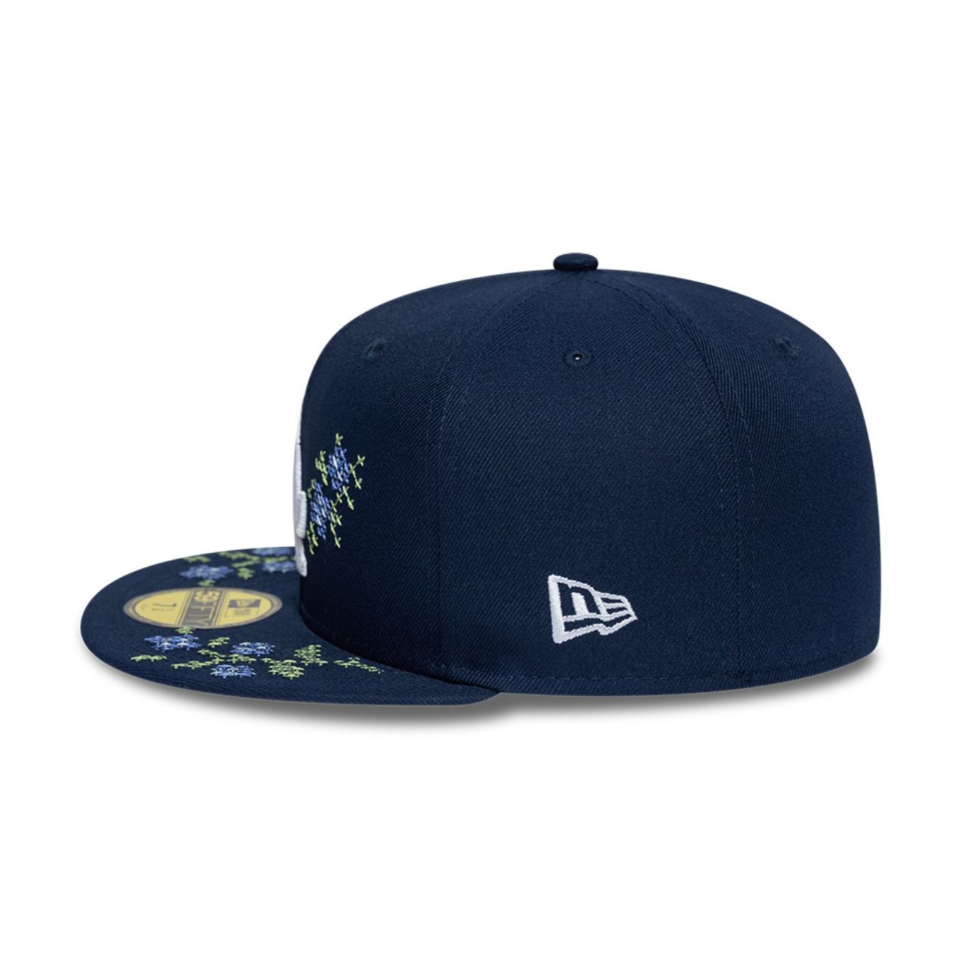 Bone New Era 59FIFTY Los Angeles Dodgers MLB Garden Azul Marinho 8