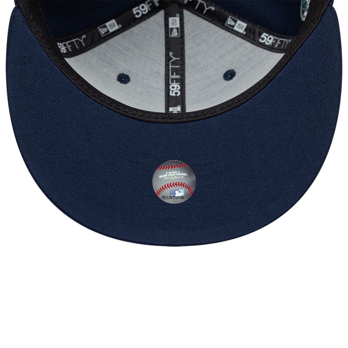 Bone New Era 59FIFTY Los Angeles Dodgers MLB Garden Azul Marinho 10